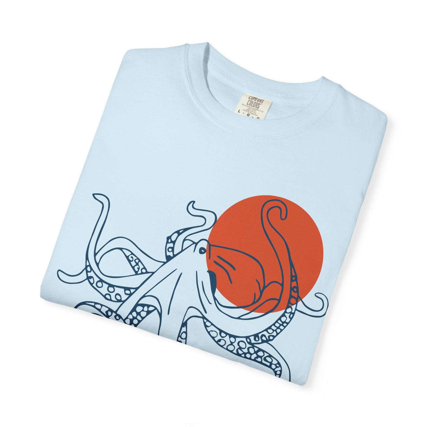 Red Sun Octopus Tshirt