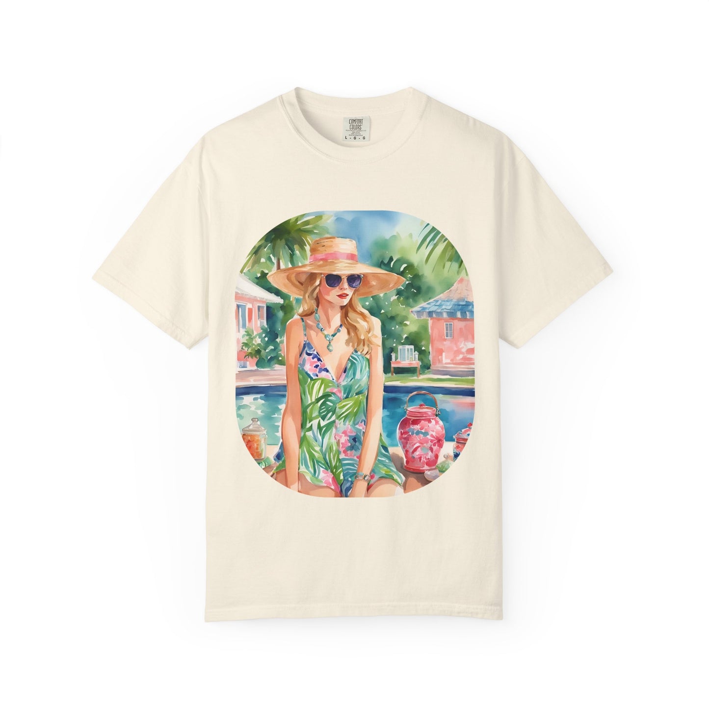 Watercolor Beach Girl T-shirt