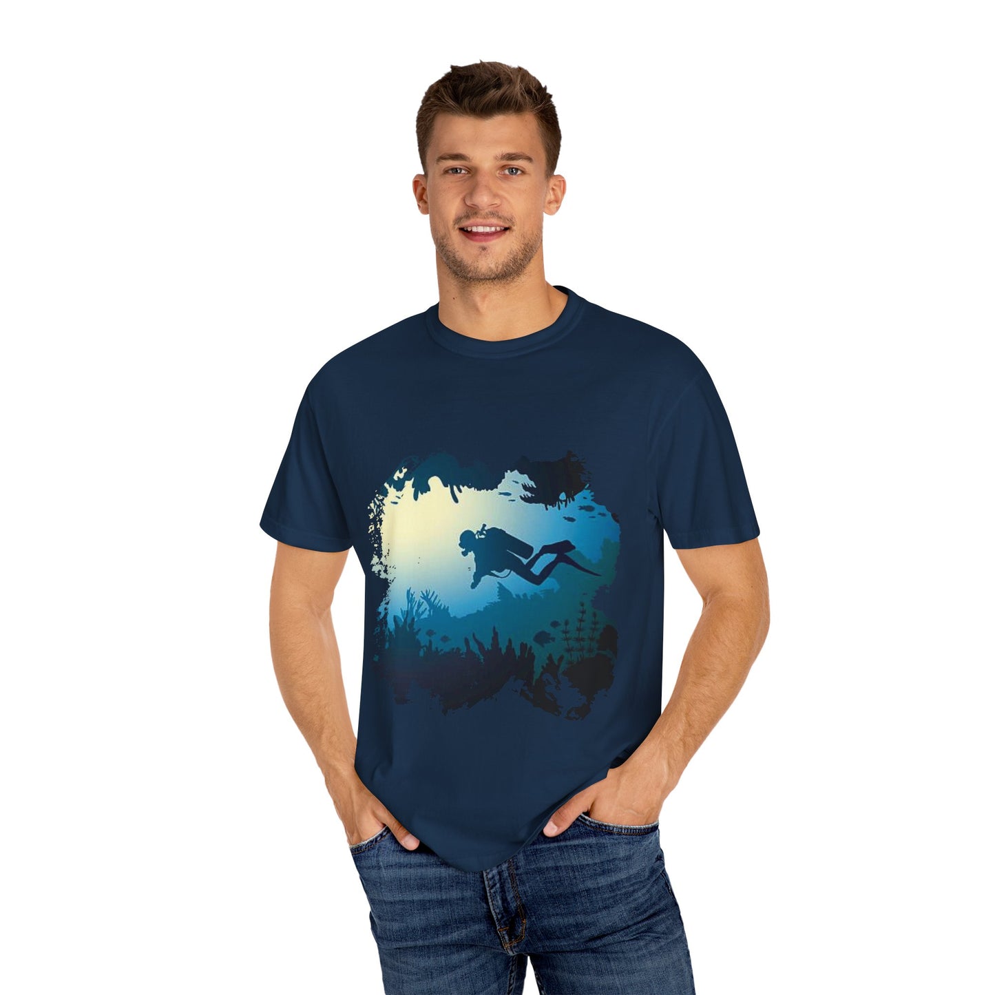 Scuba Diver Scenery Tshirt