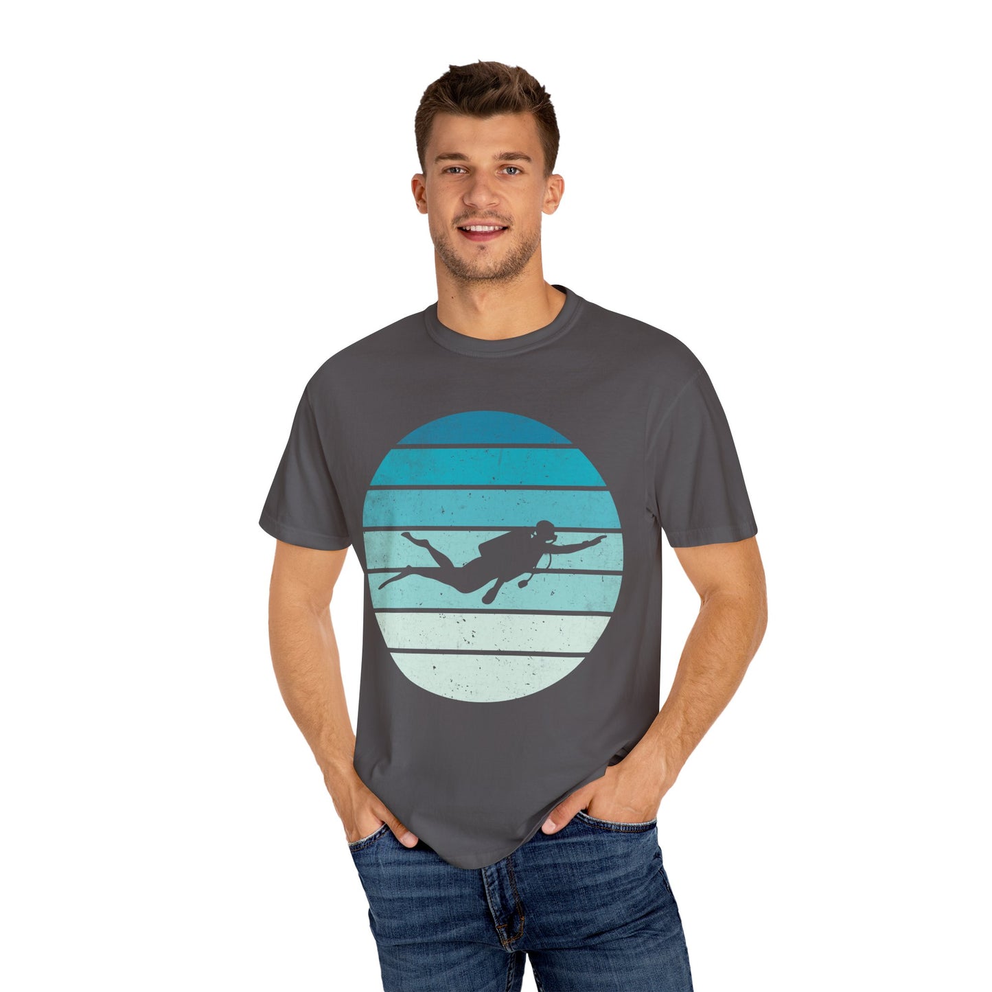 Scuba Diver Deep Blue Tshirt