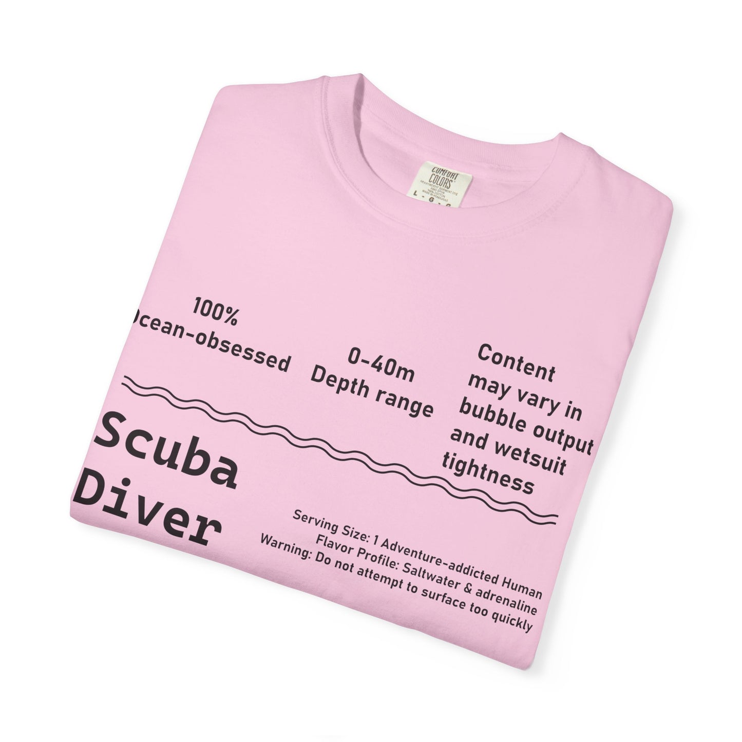 Scuba Diver Description Tshirt
