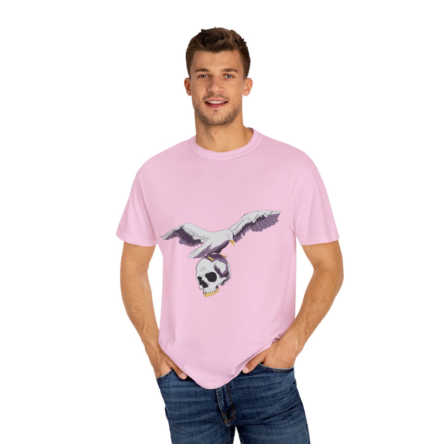 Flying Seagull with Skull Tshirt