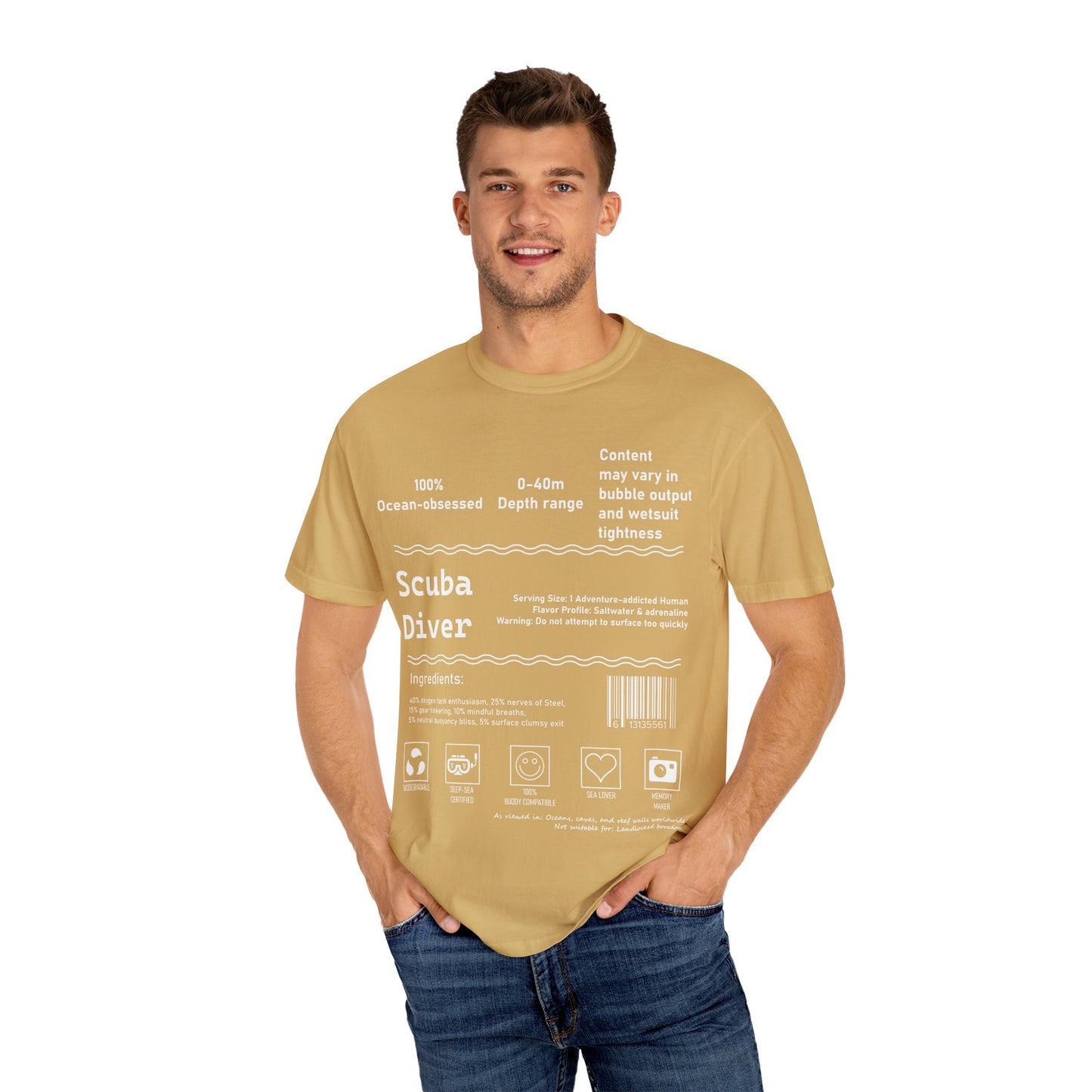 Scuba Diver Description Tshirt