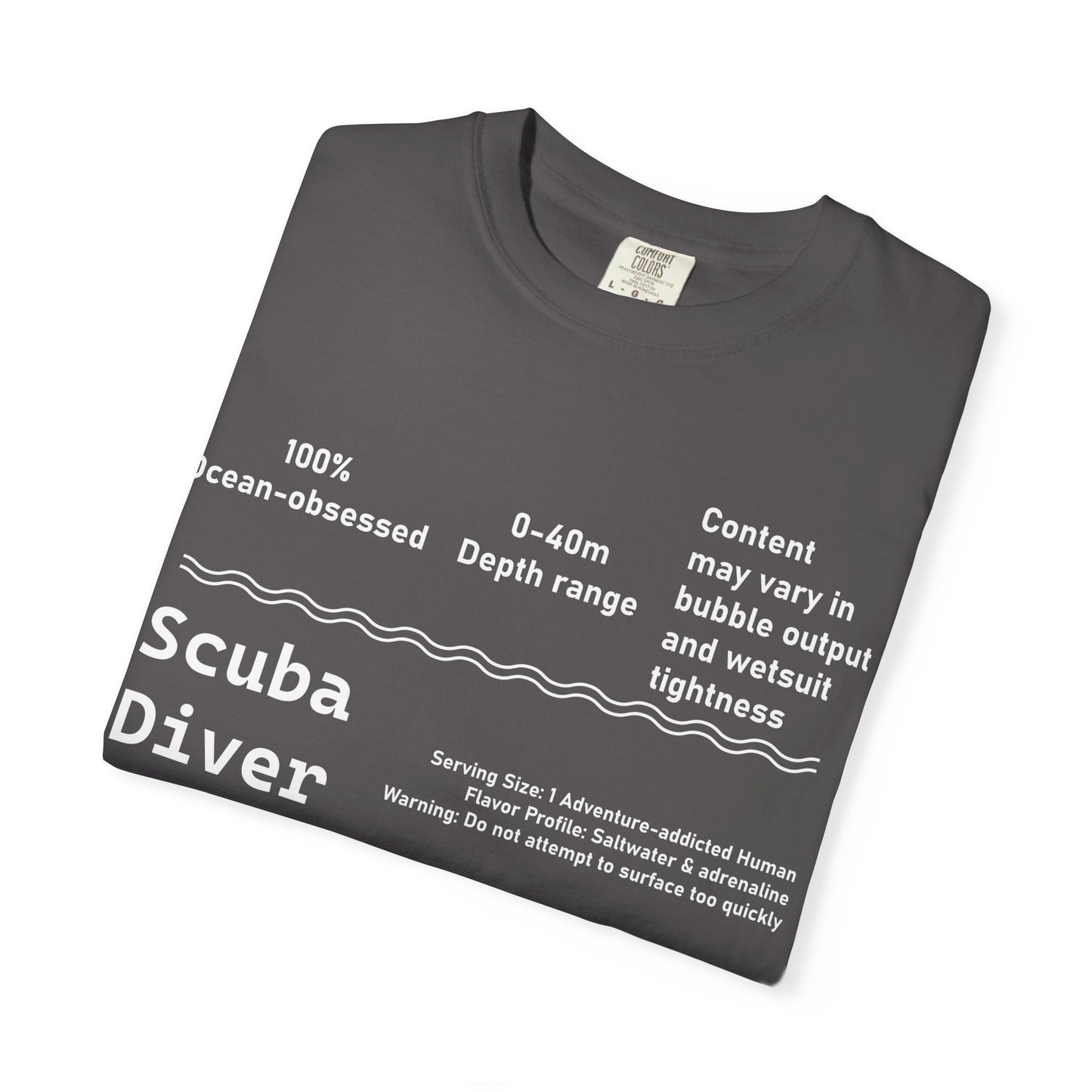 Scuba Diver Description Tshirt
