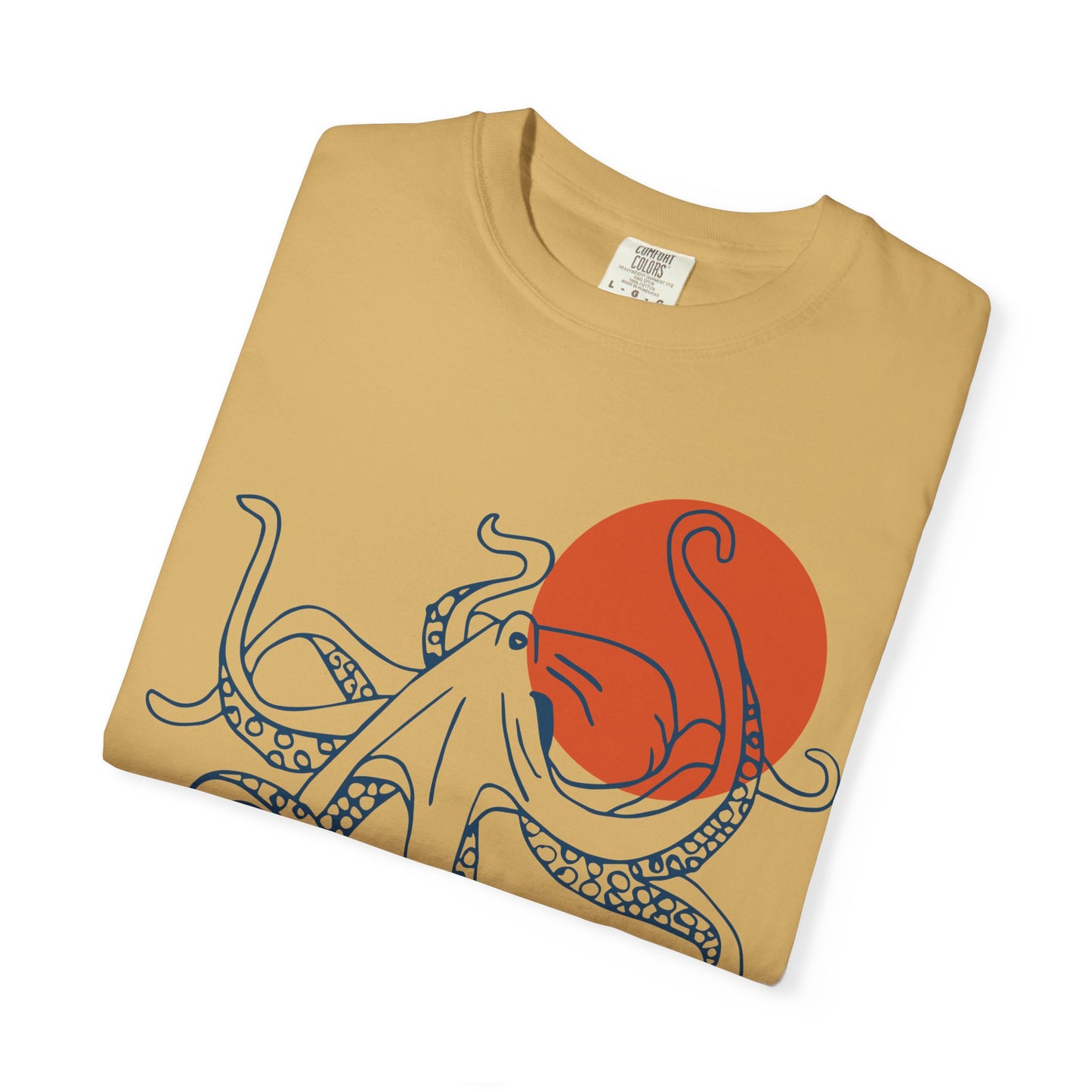 Red Sun Octopus Tshirt