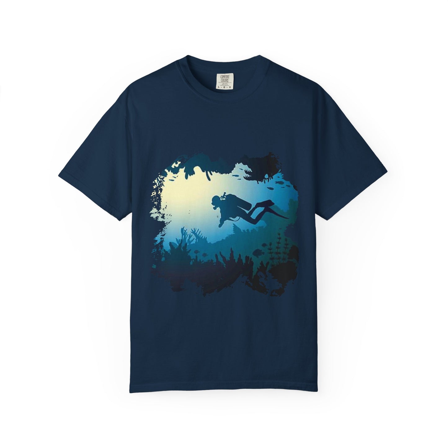 Scuba Diver Scenery Tshirt
