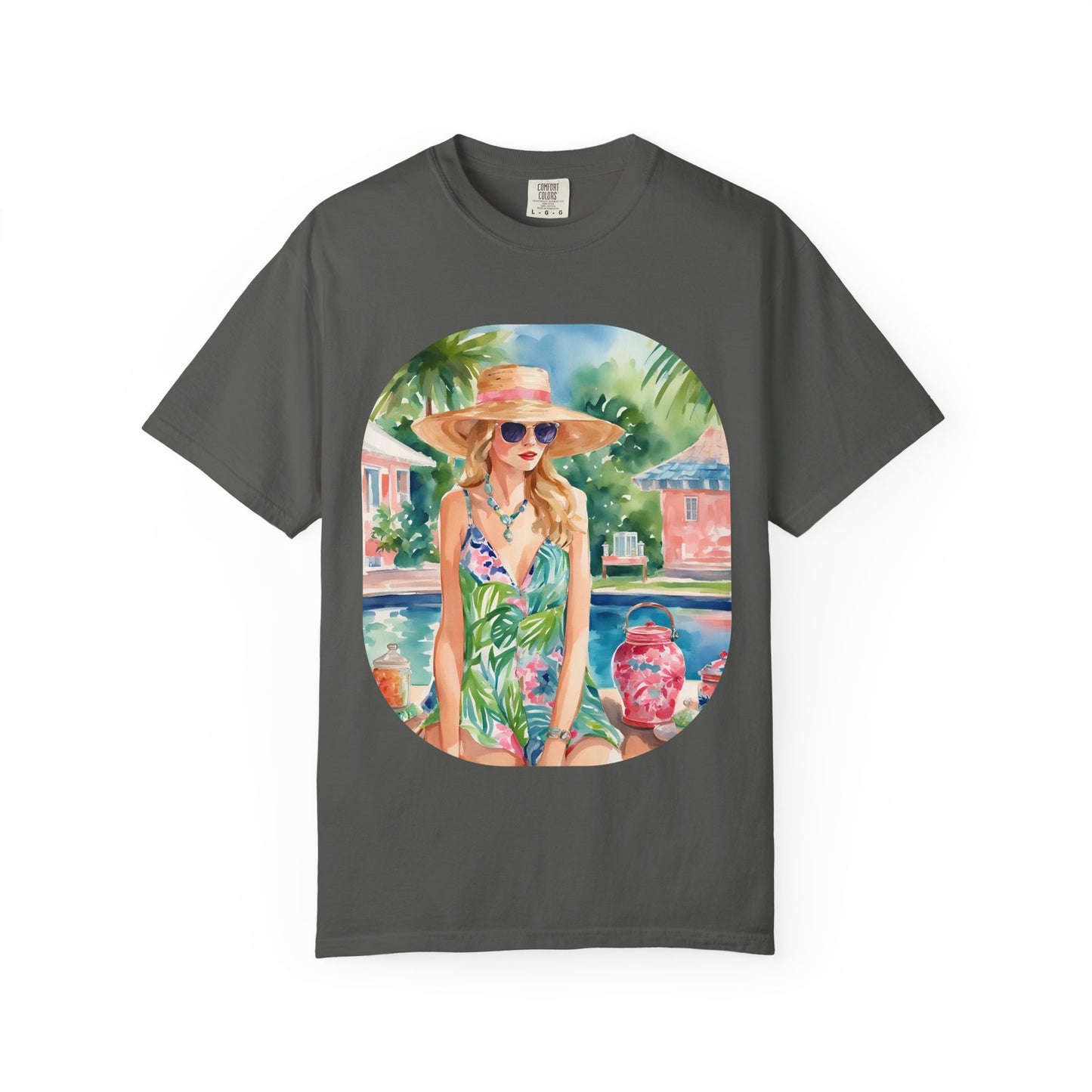 Watercolor Beach Girl T-shirt