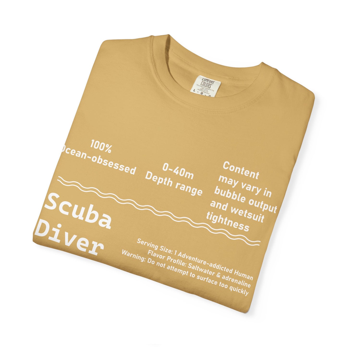 Scuba Diver Description Tshirt