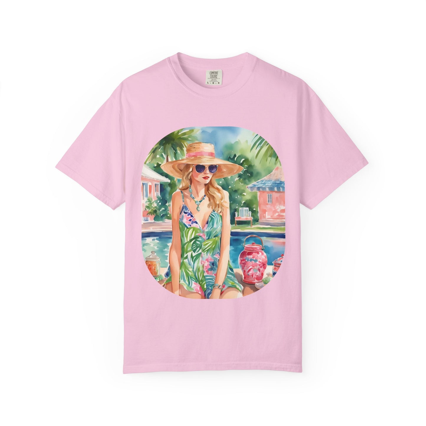 Watercolor Beach Girl T-shirt