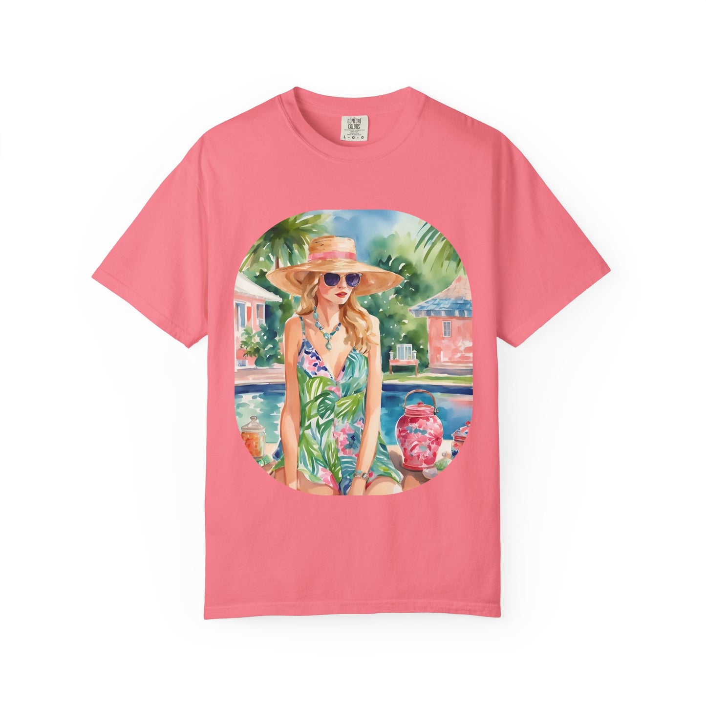 Watercolor Beach Girl T-shirt