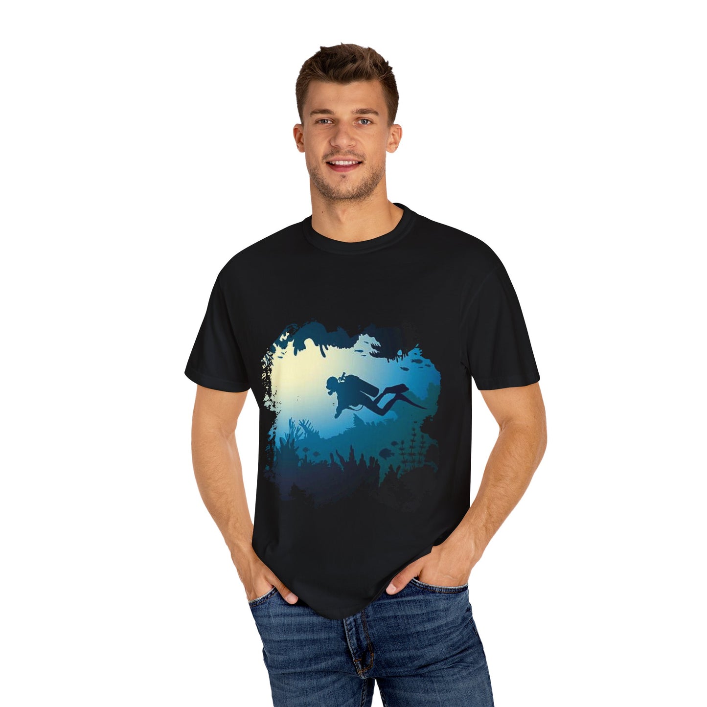 Scuba Diver Scenery Tshirt