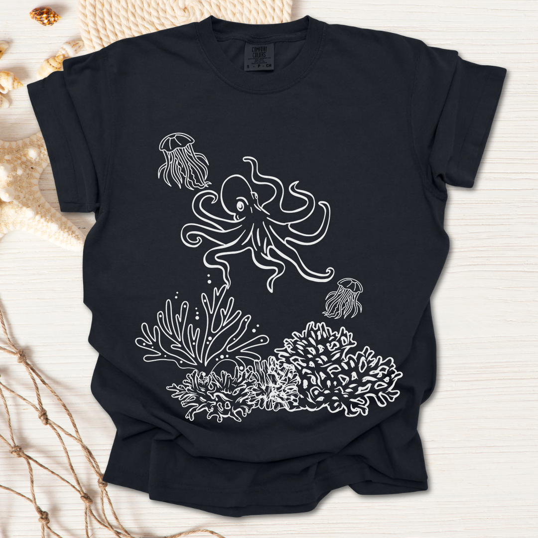 Octopus Coral Tshirt
