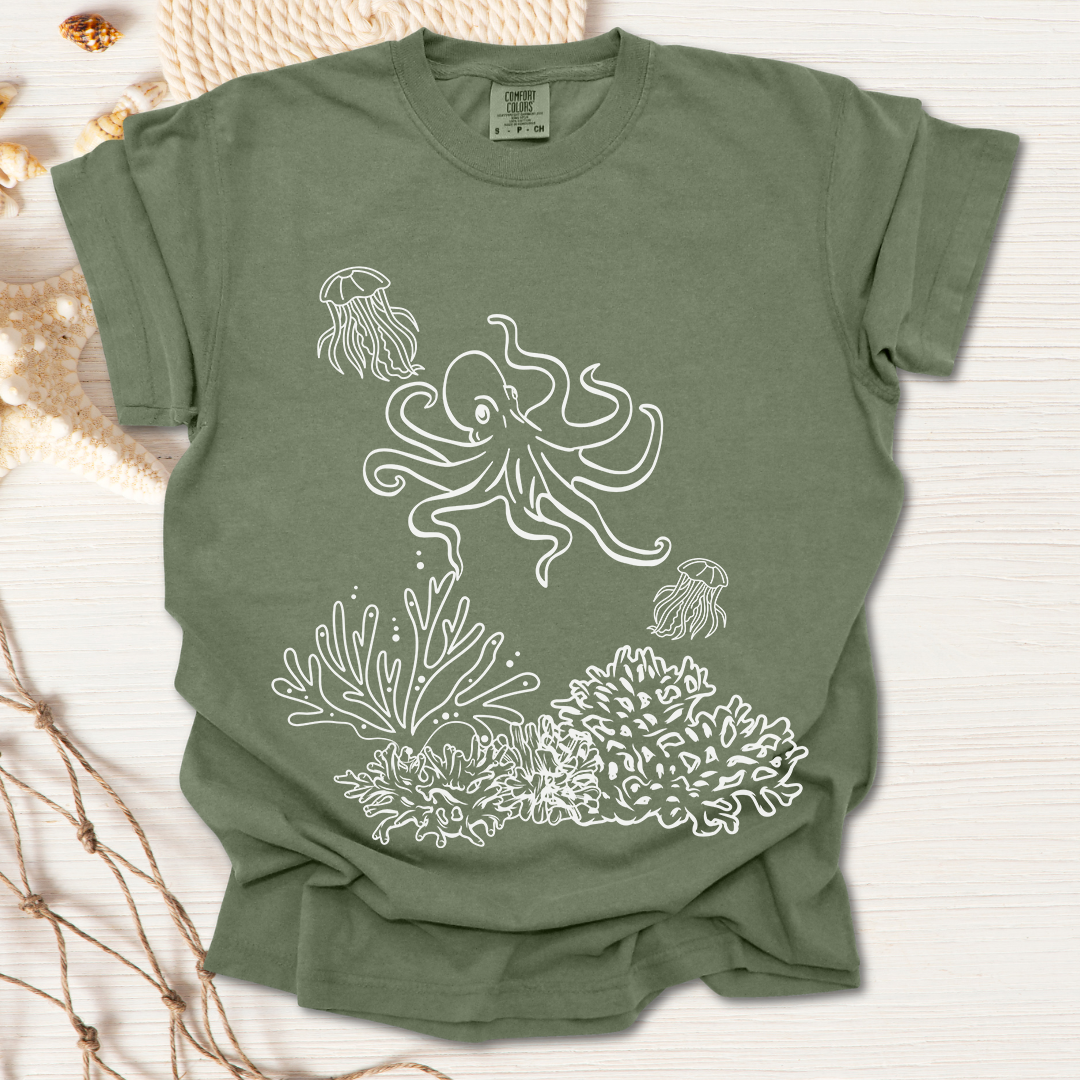 Octopus Coral Tshirt