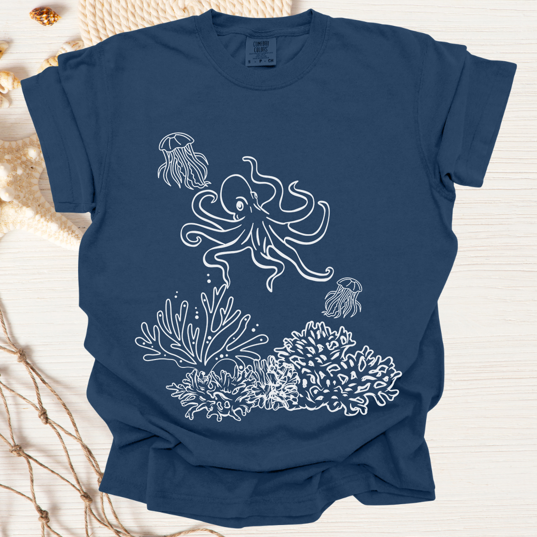 Octopus Coral Tshirt