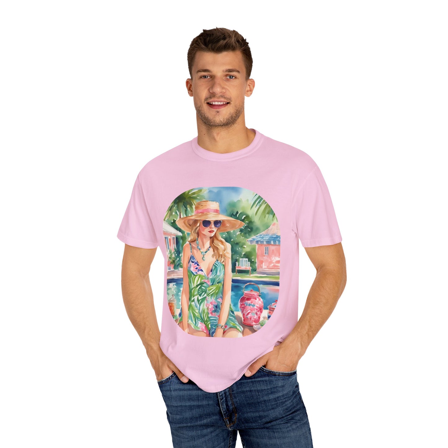 Watercolor Beach Girl T-shirt