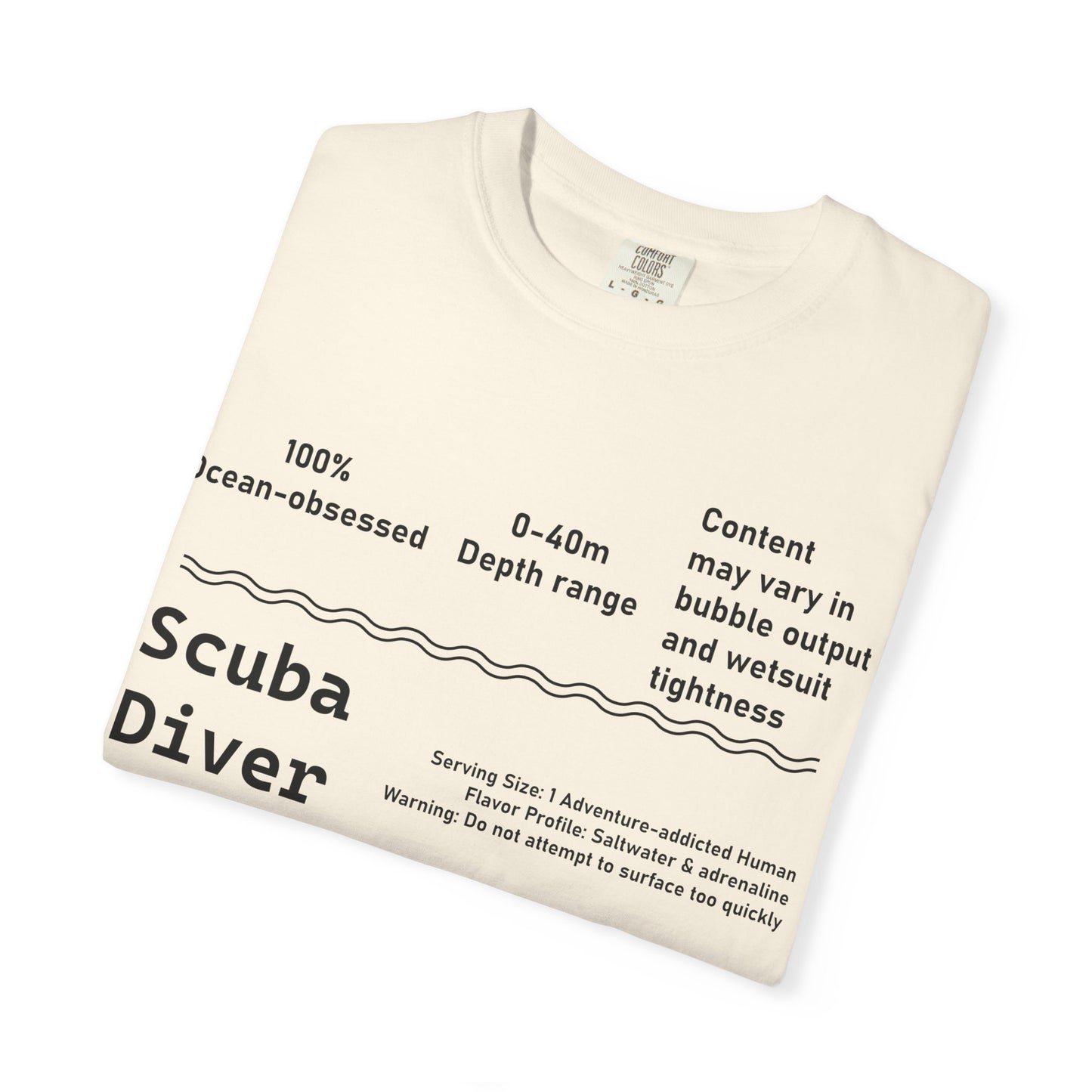 Scuba Diver Description Tshirt