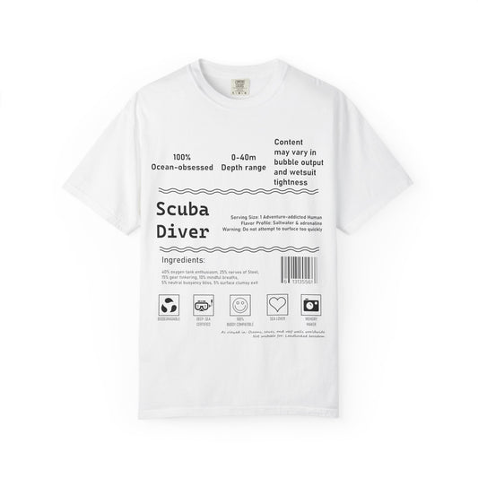 Scuba Diver Description Tshirt