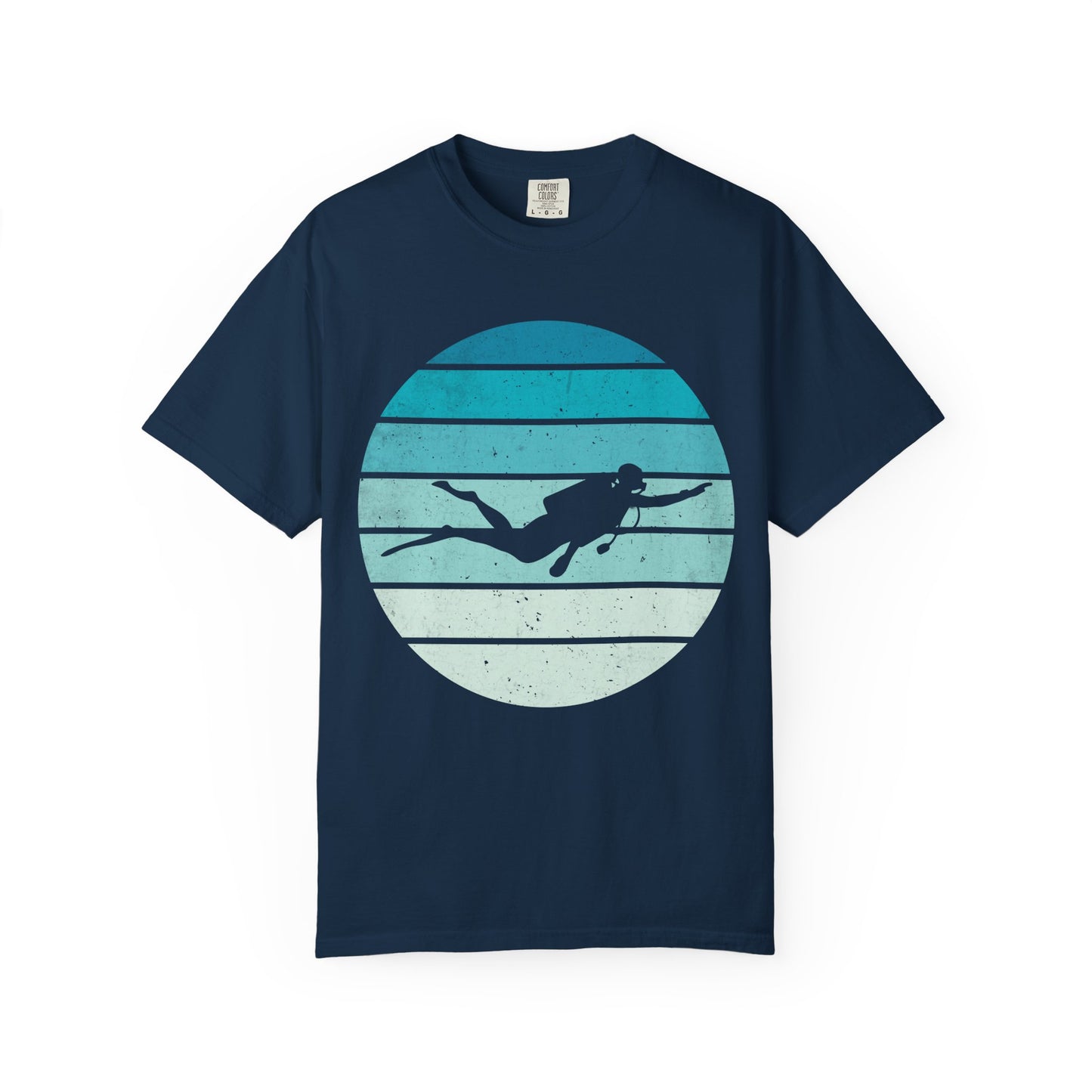 Scuba Diver Deep Blue Tshirt