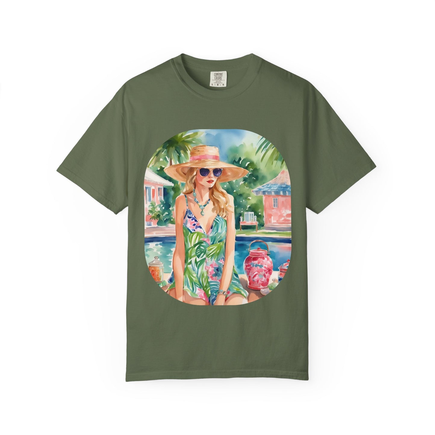 Watercolor Beach Girl T-shirt