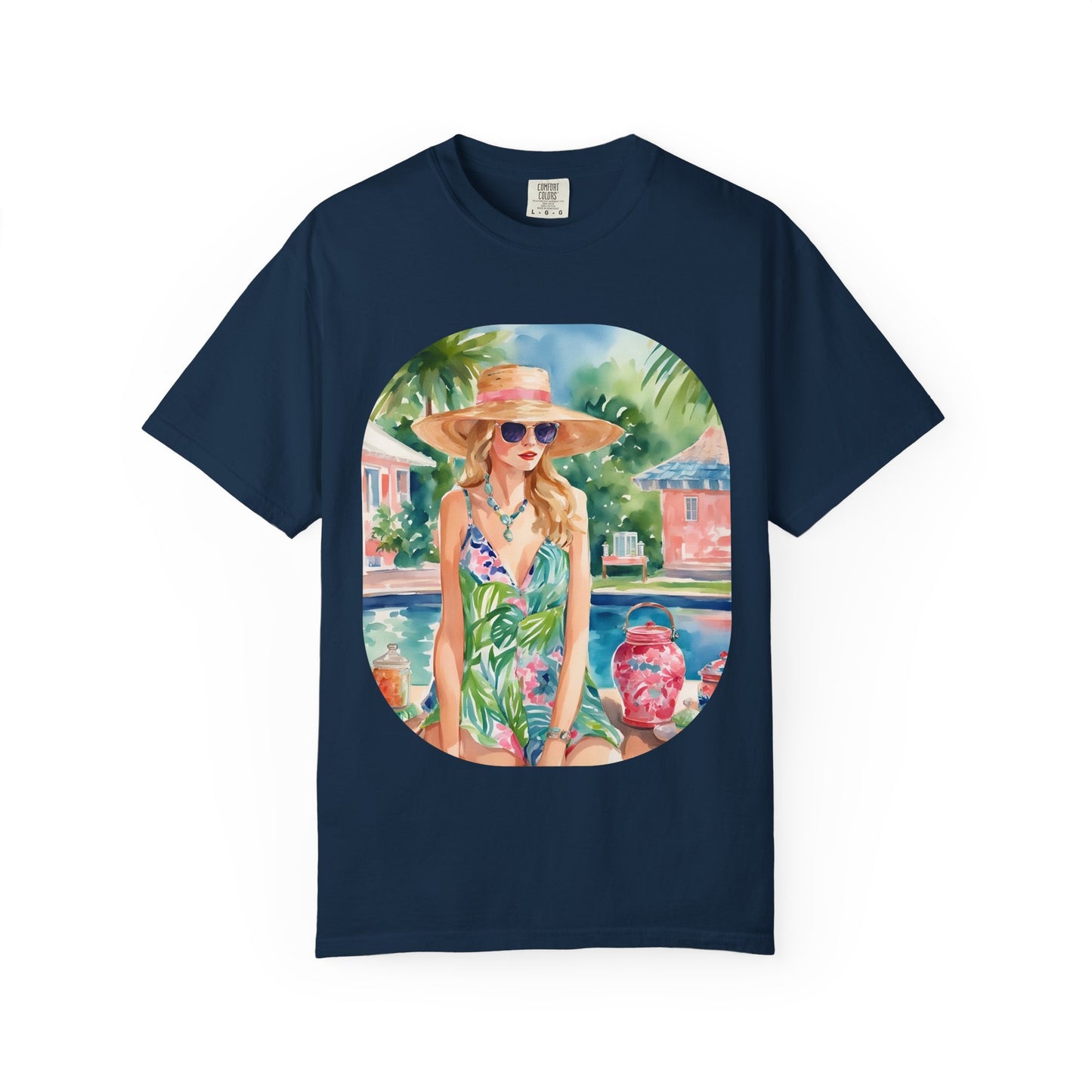 Watercolor Beach Girl T-shirt