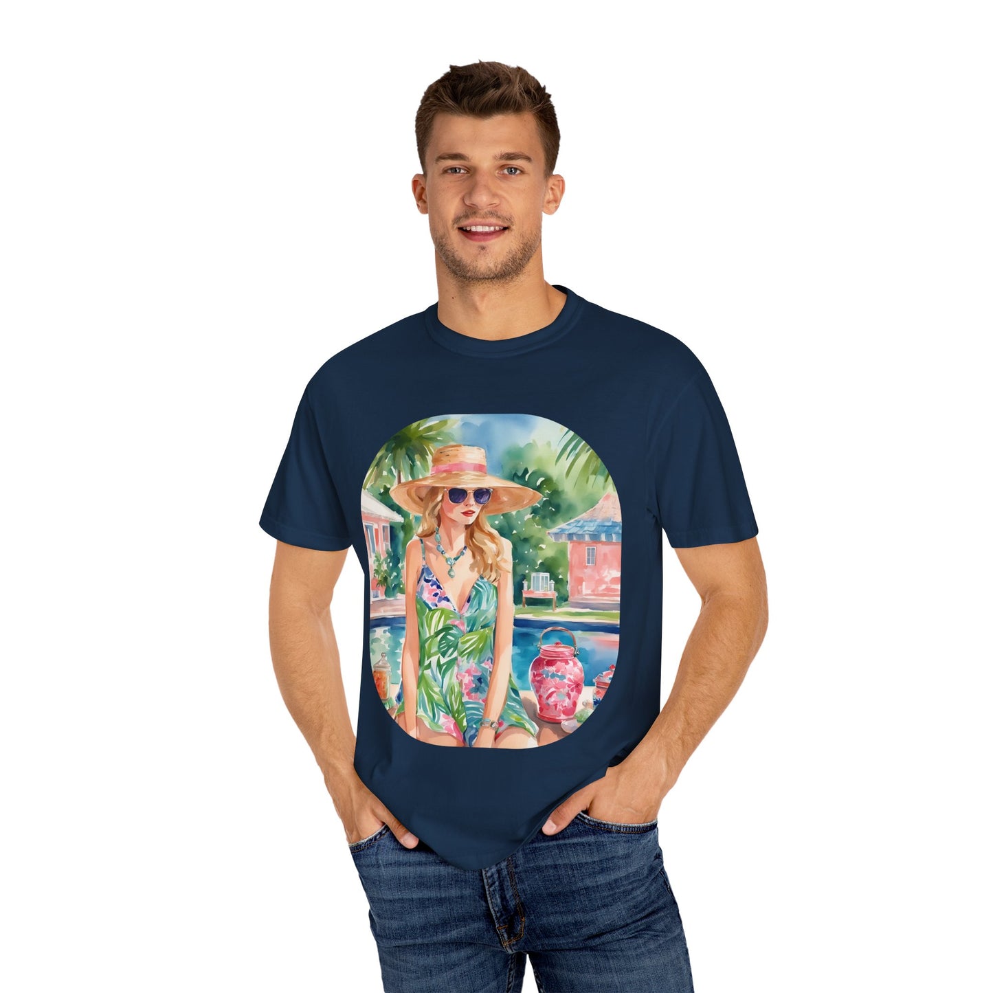 Watercolor Beach Girl T-shirt