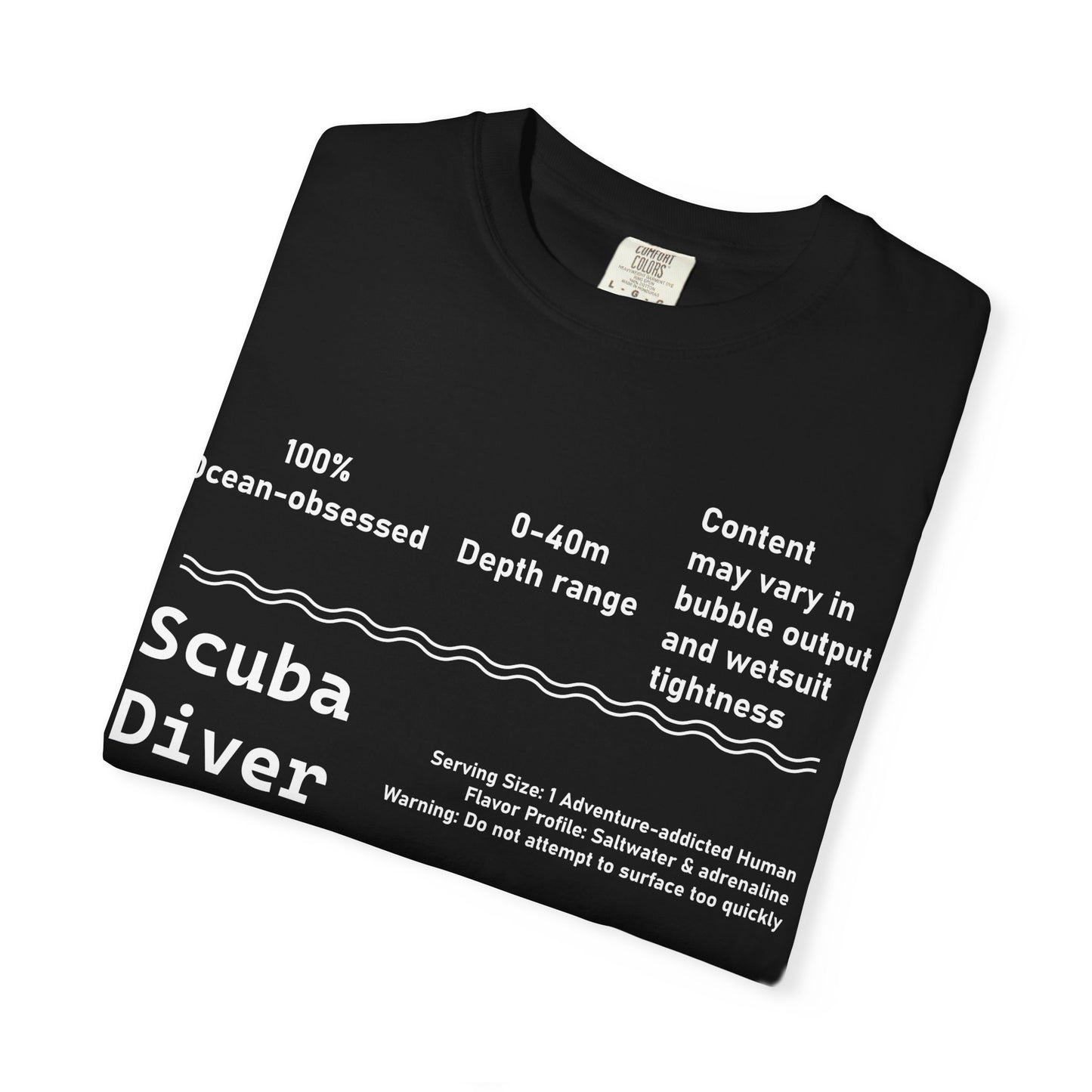 Scuba Diver Description Tshirt