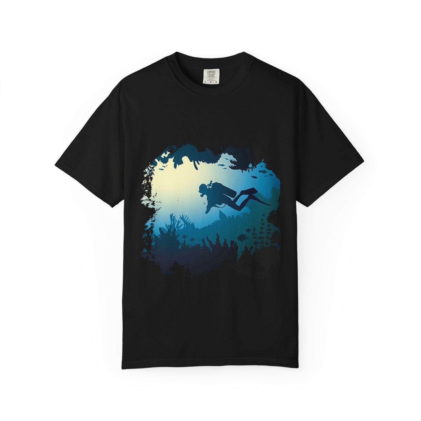 Scuba Diver Scenery Tshirt