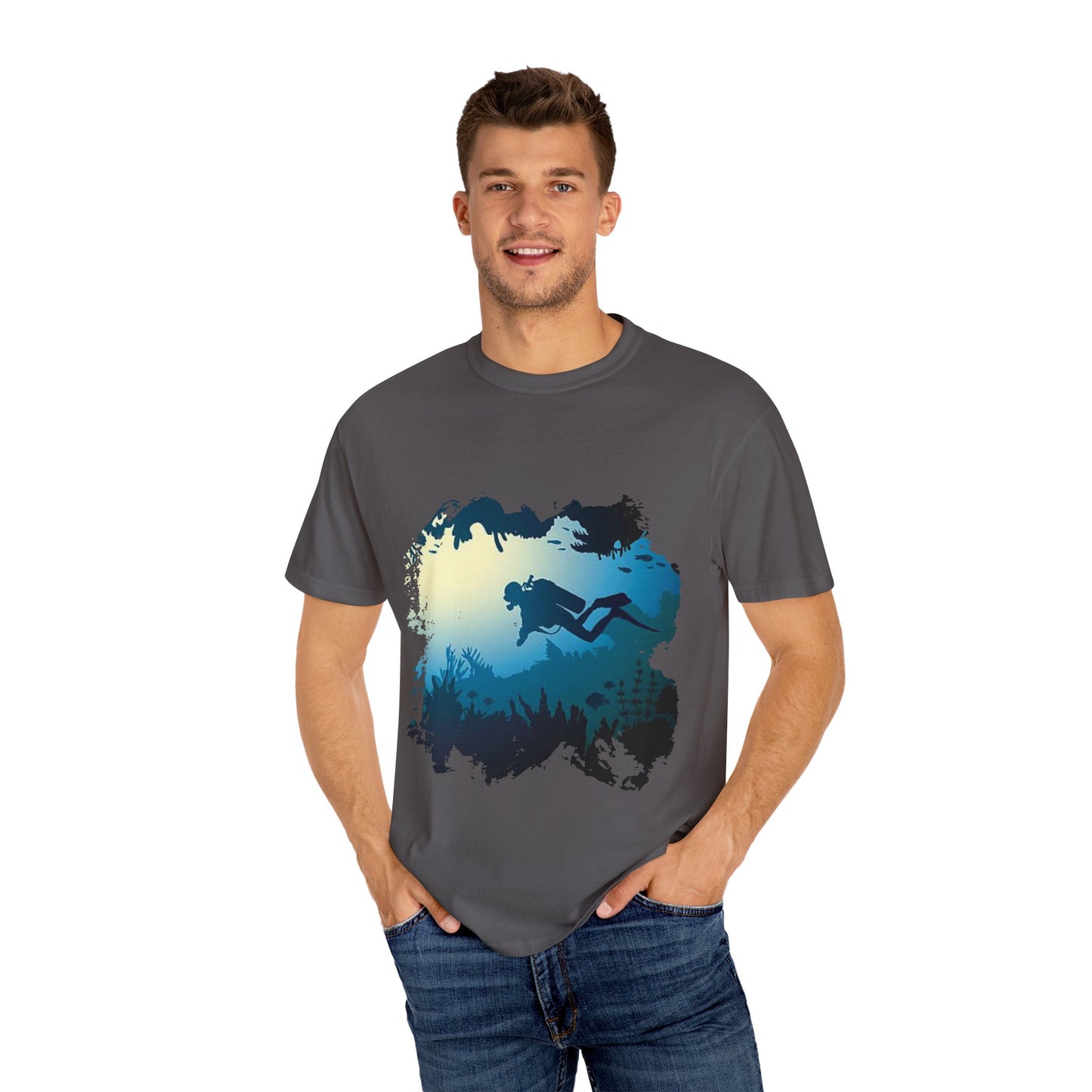 Scuba Diver Scenery Tshirt