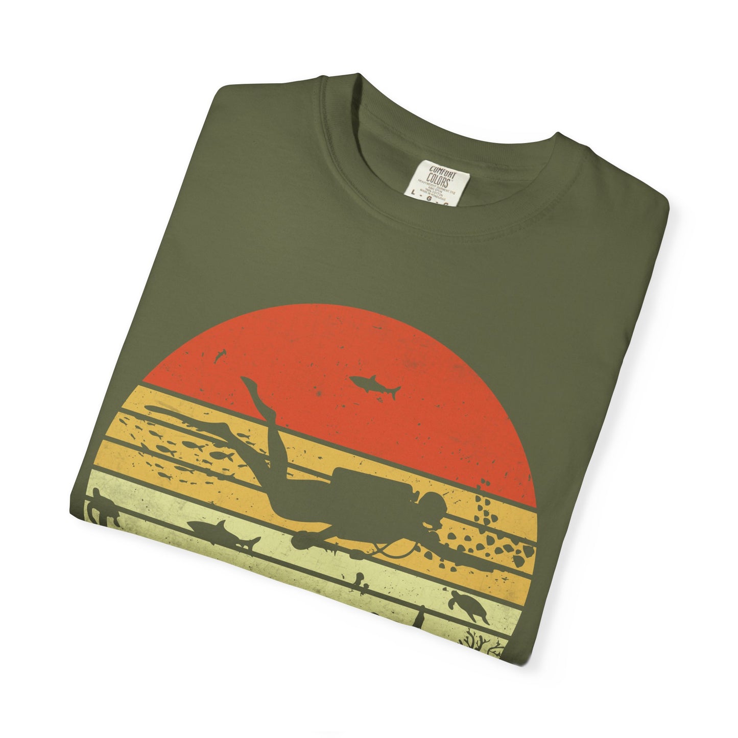Scuba Diver Retro Tshirt