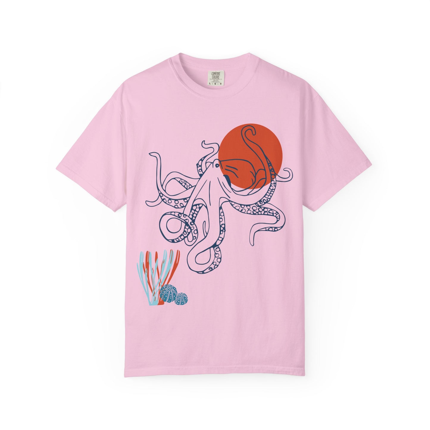 Red Sun Octopus Tshirt