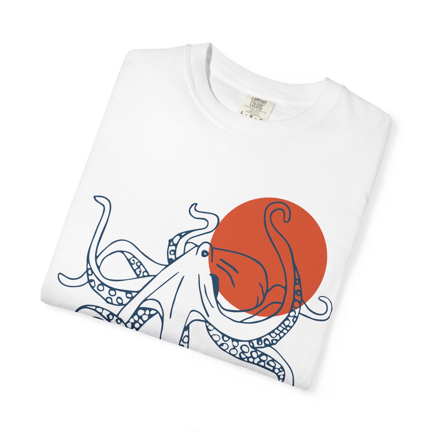 Red Sun Octopus Tshirt