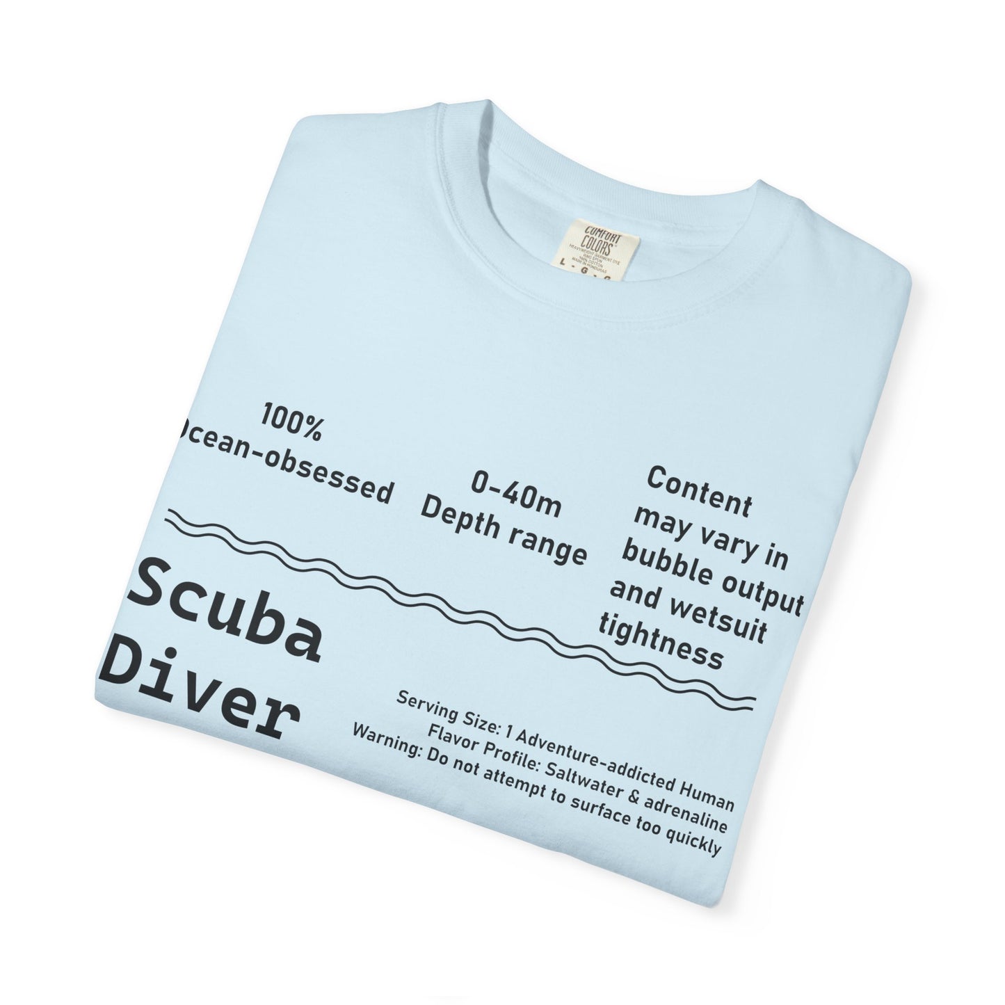 Scuba Diver Description Tshirt