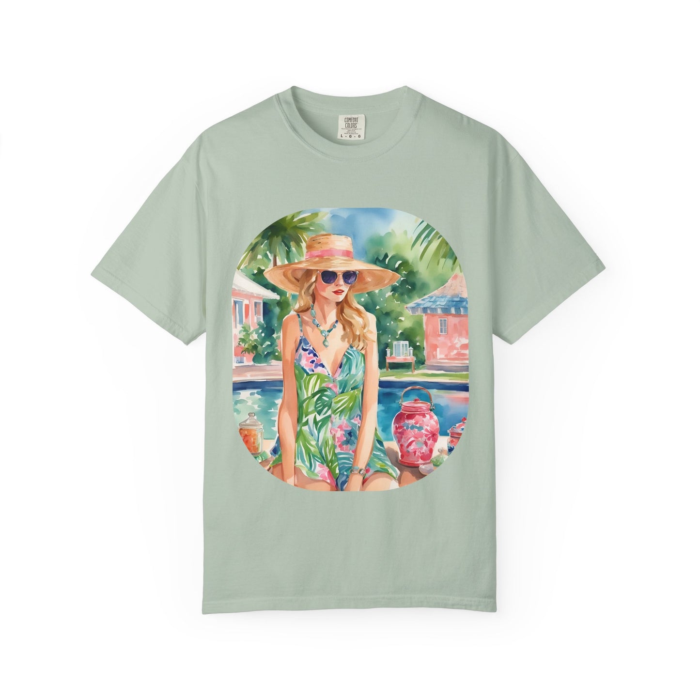 Watercolor Beach Girl T-shirt