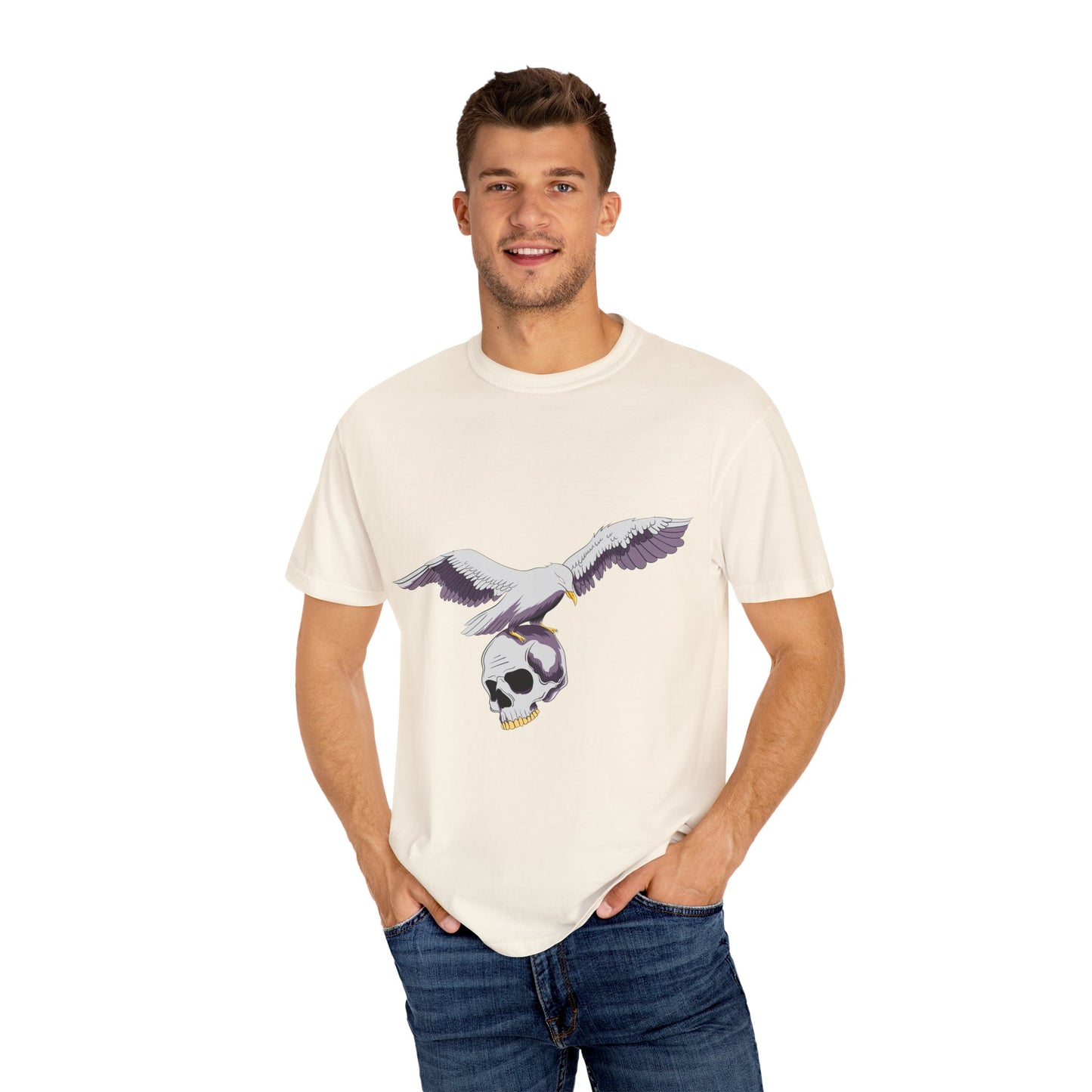 Flying Seagull with Skull Tshirt