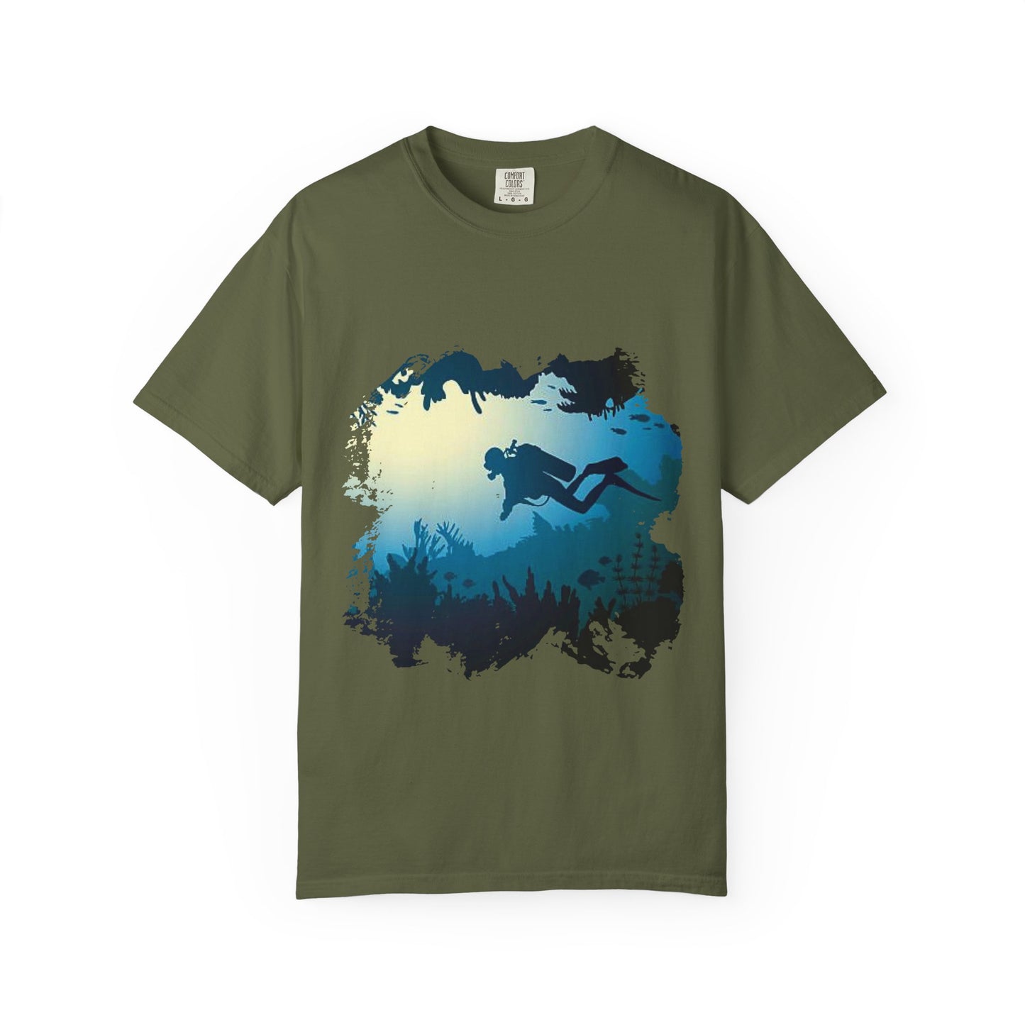 Scuba Diver Scenery Tshirt