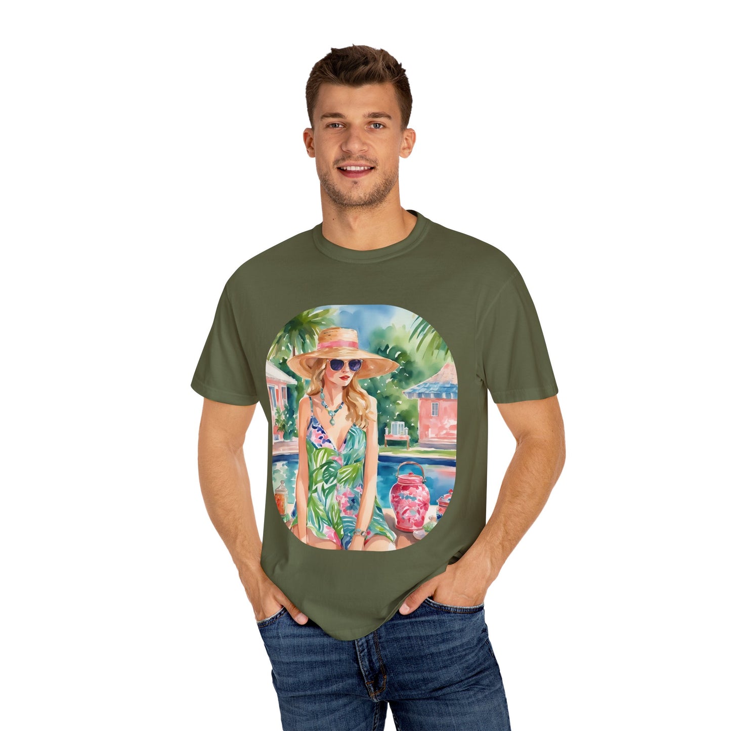 Watercolor Beach Girl T-shirt