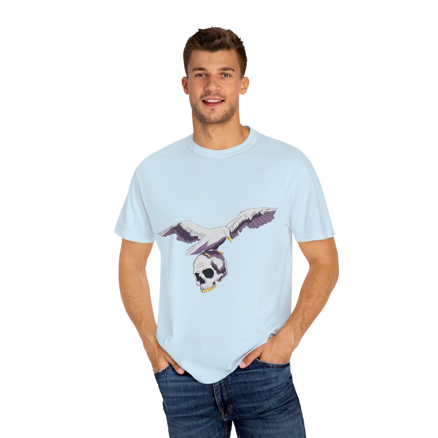 Flying Seagull with Skull Tshirt
