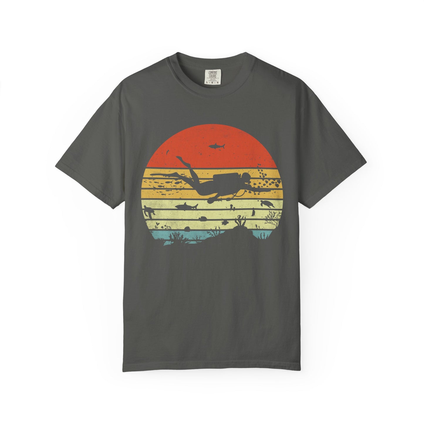 Scuba Diver Retro Tshirt