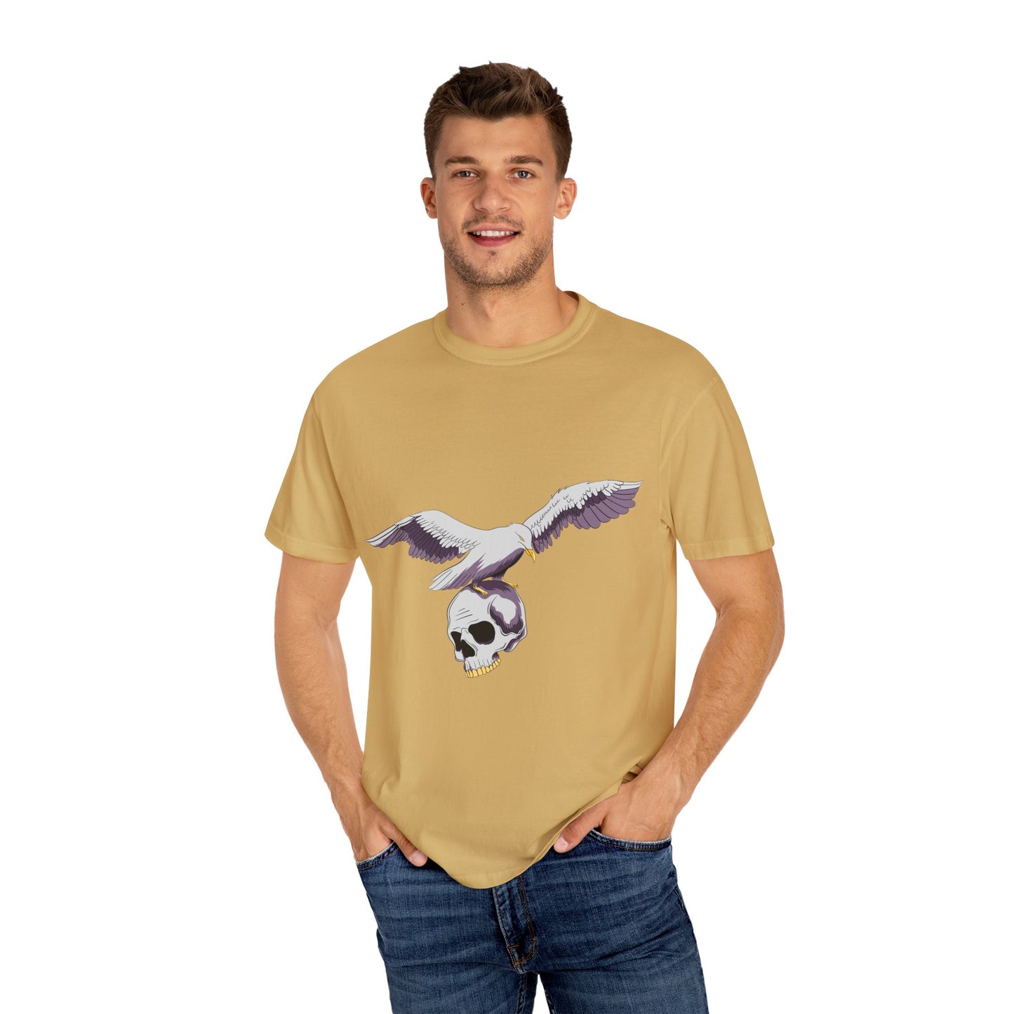 Flying Seagull with Skull Tshirt