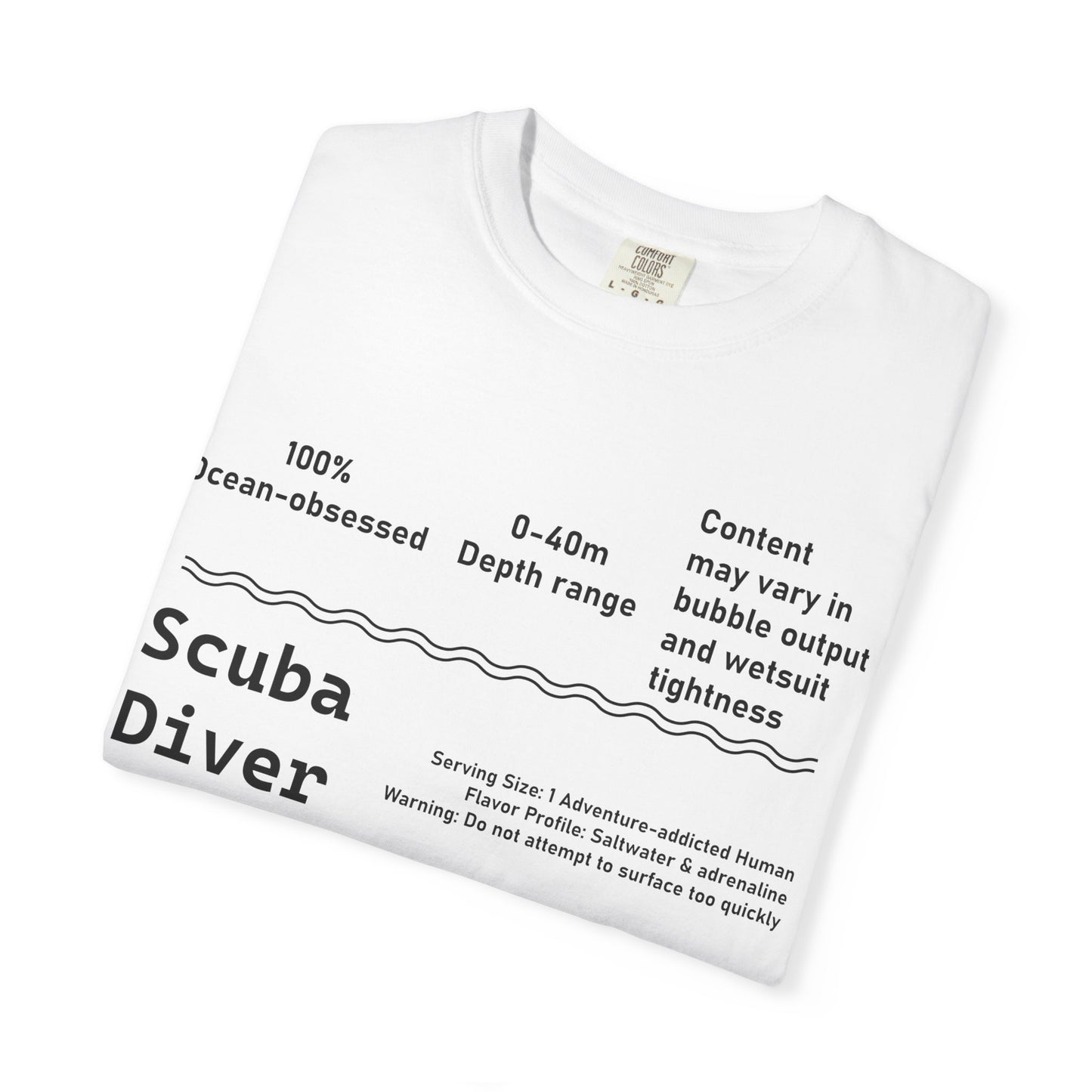 Scuba Diver Description Tshirt