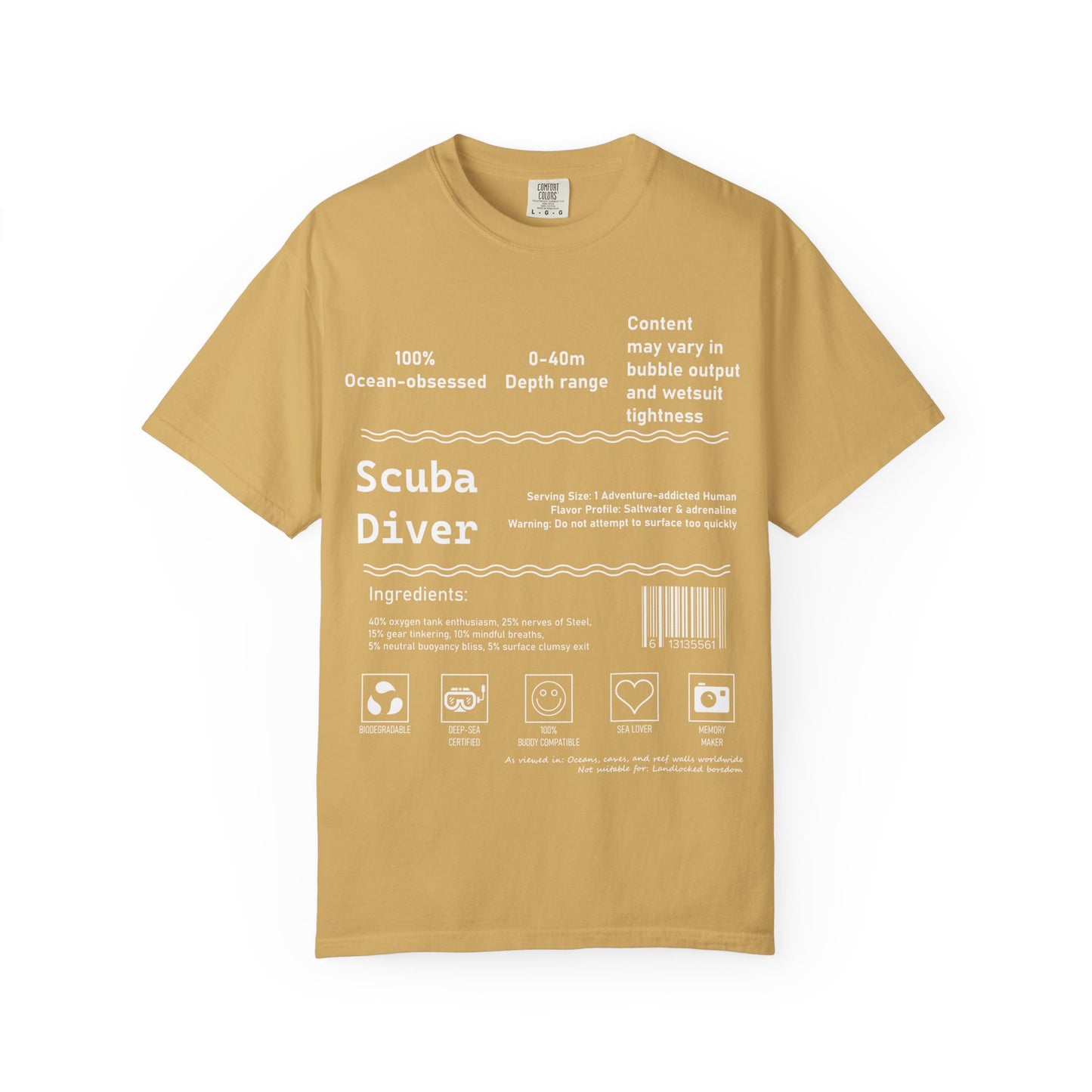 Scuba Diver Description Tshirt