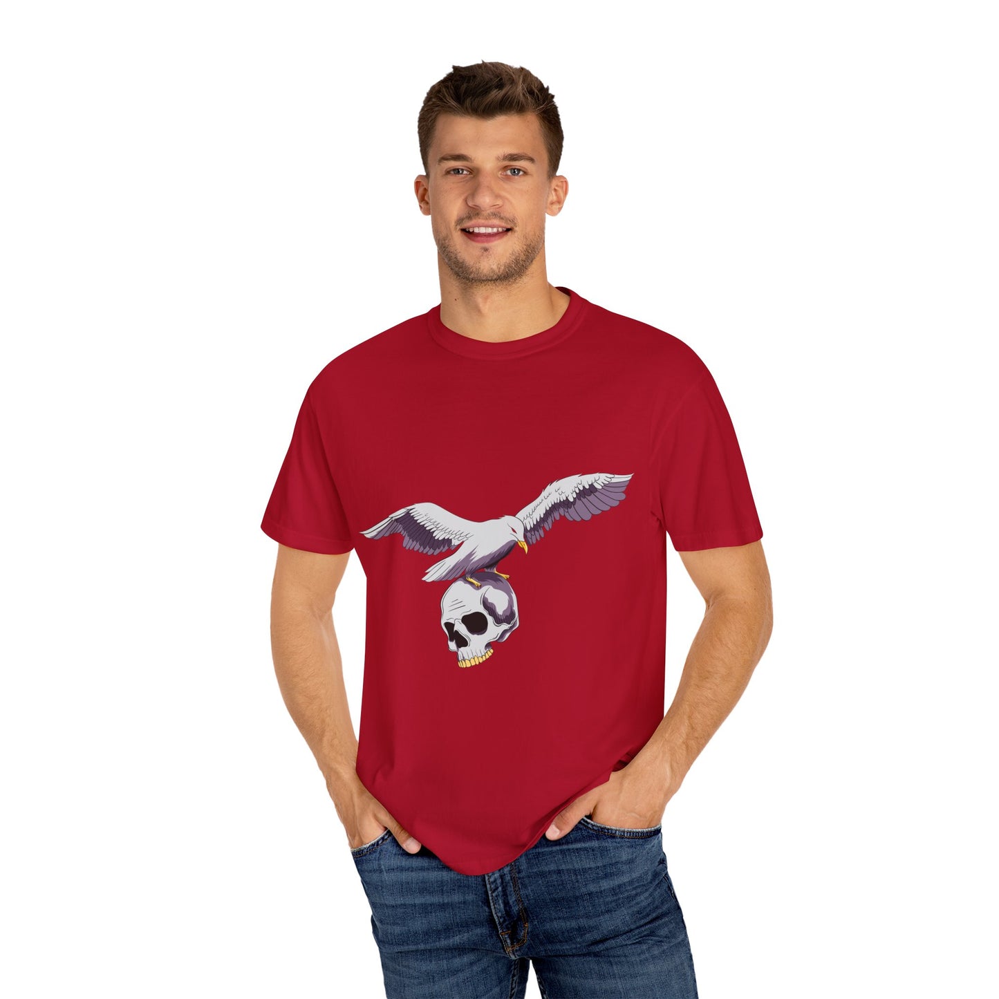 Flying Seagull with Skull Tshirt