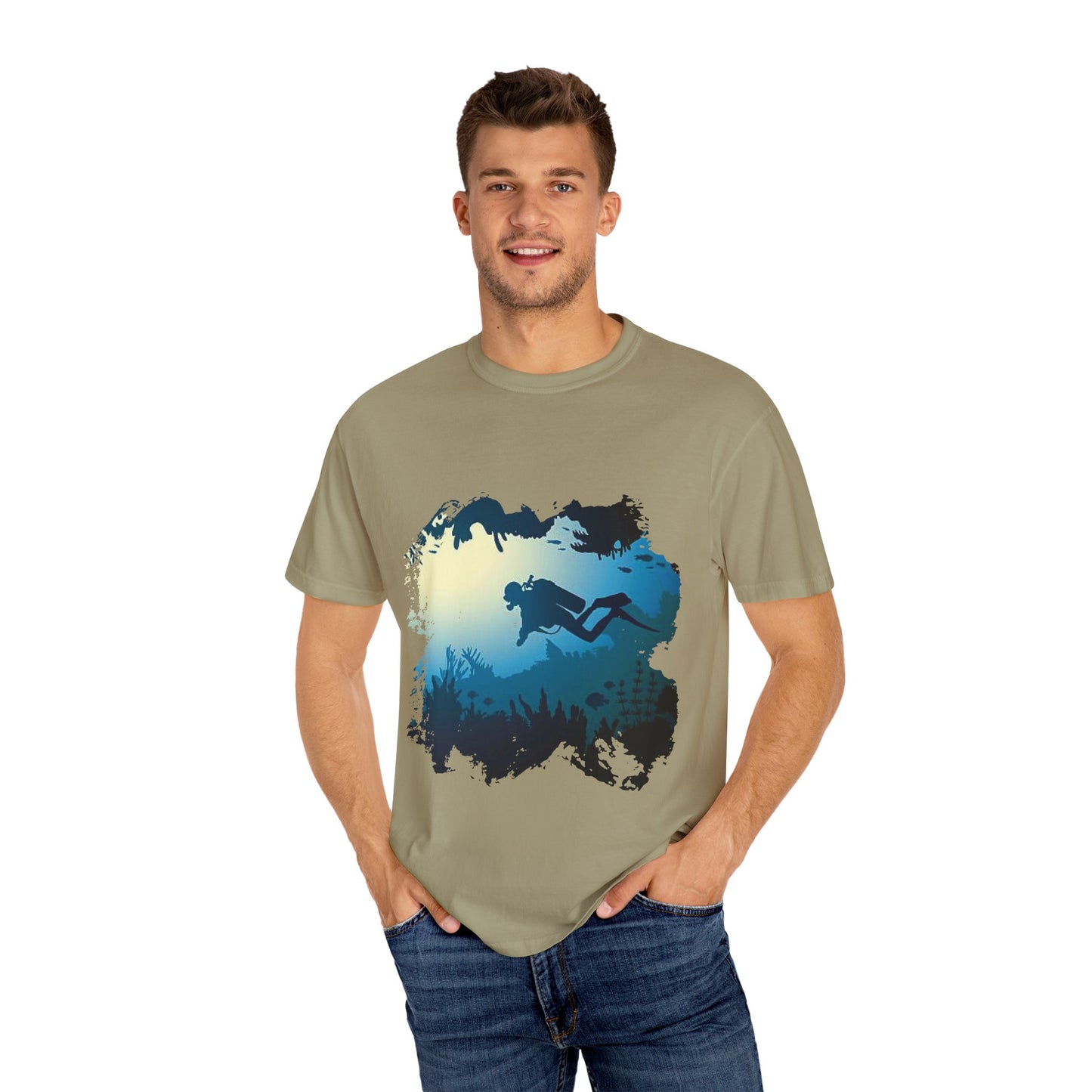 Scuba Diver Scenery Tshirt
