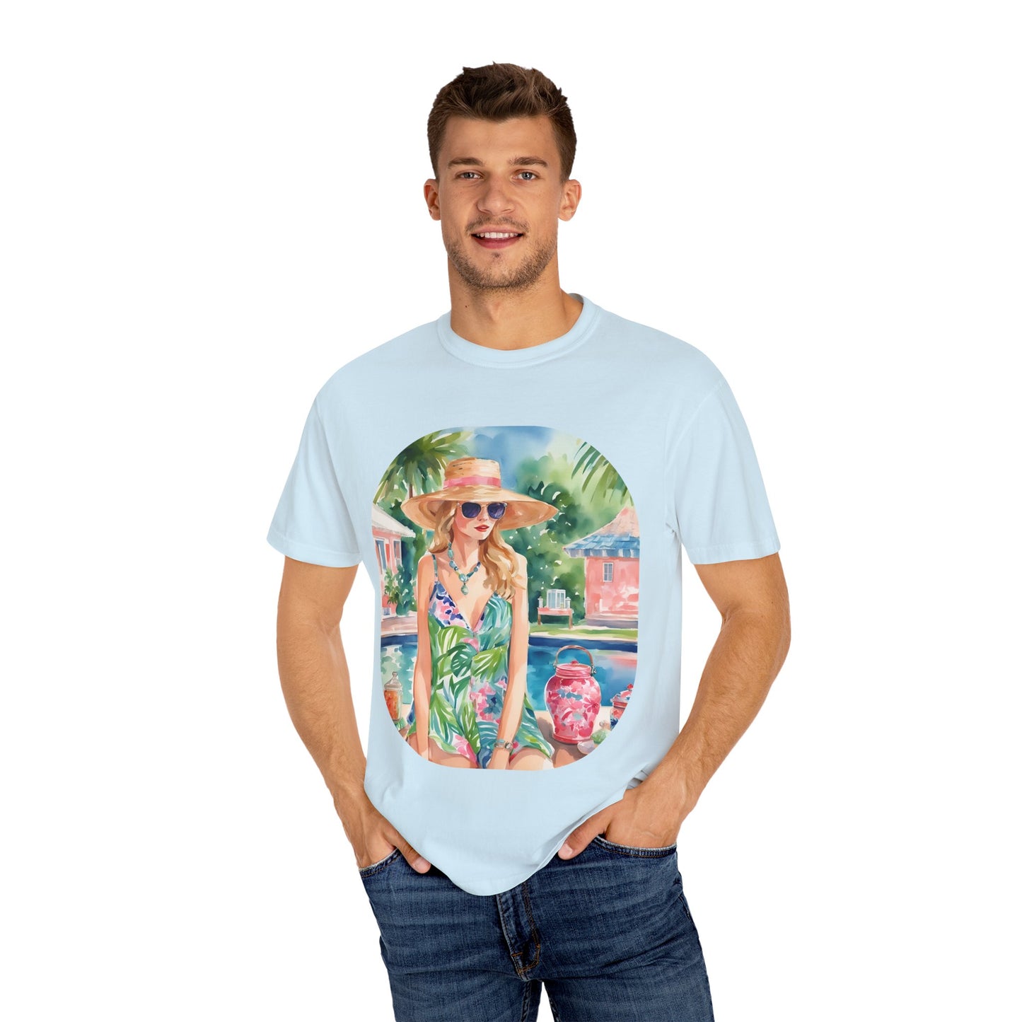 Watercolor Beach Girl T-shirt