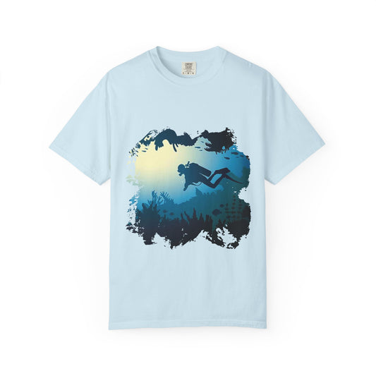 Scuba Diver Scenery Tshirt