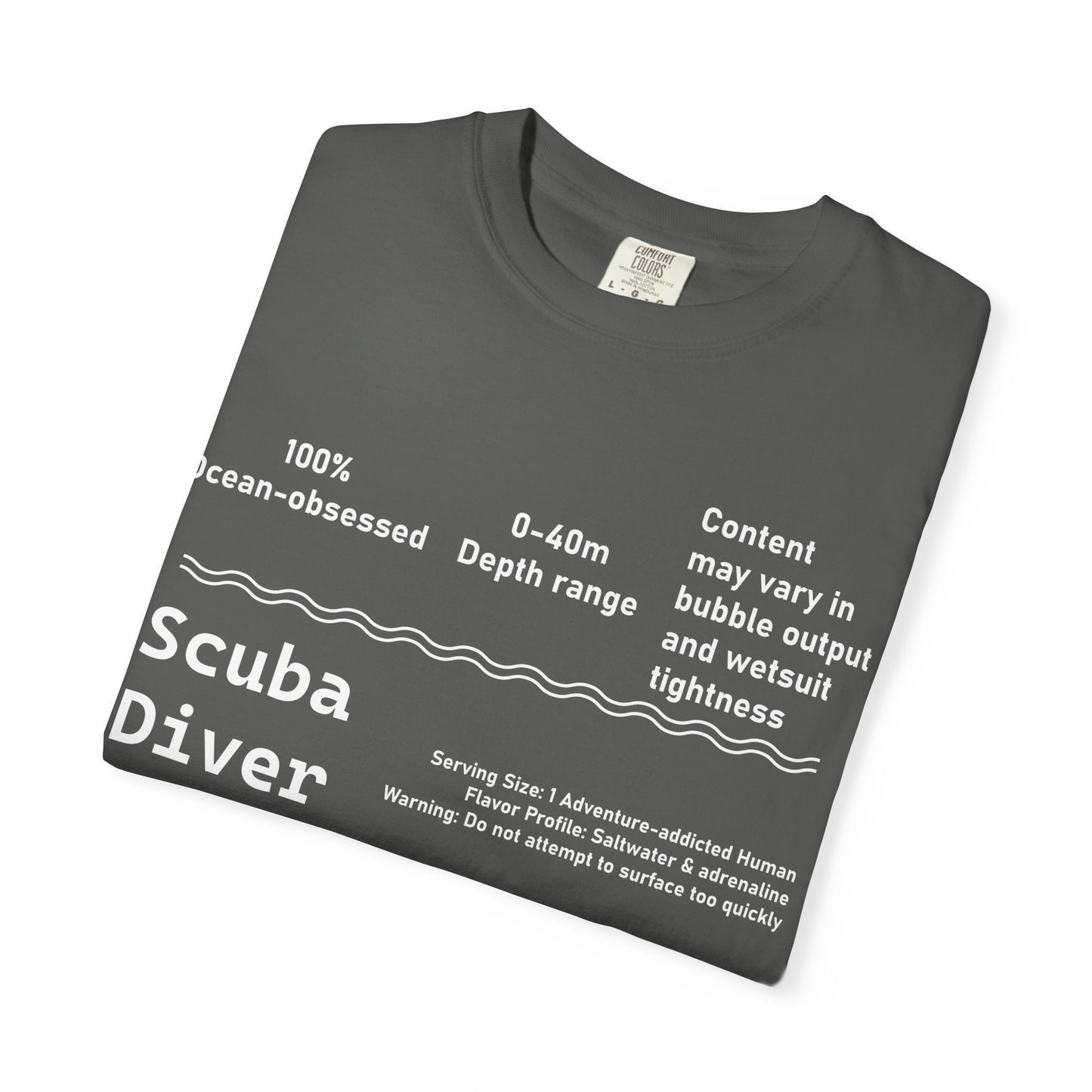 Scuba Diver Description Tshirt