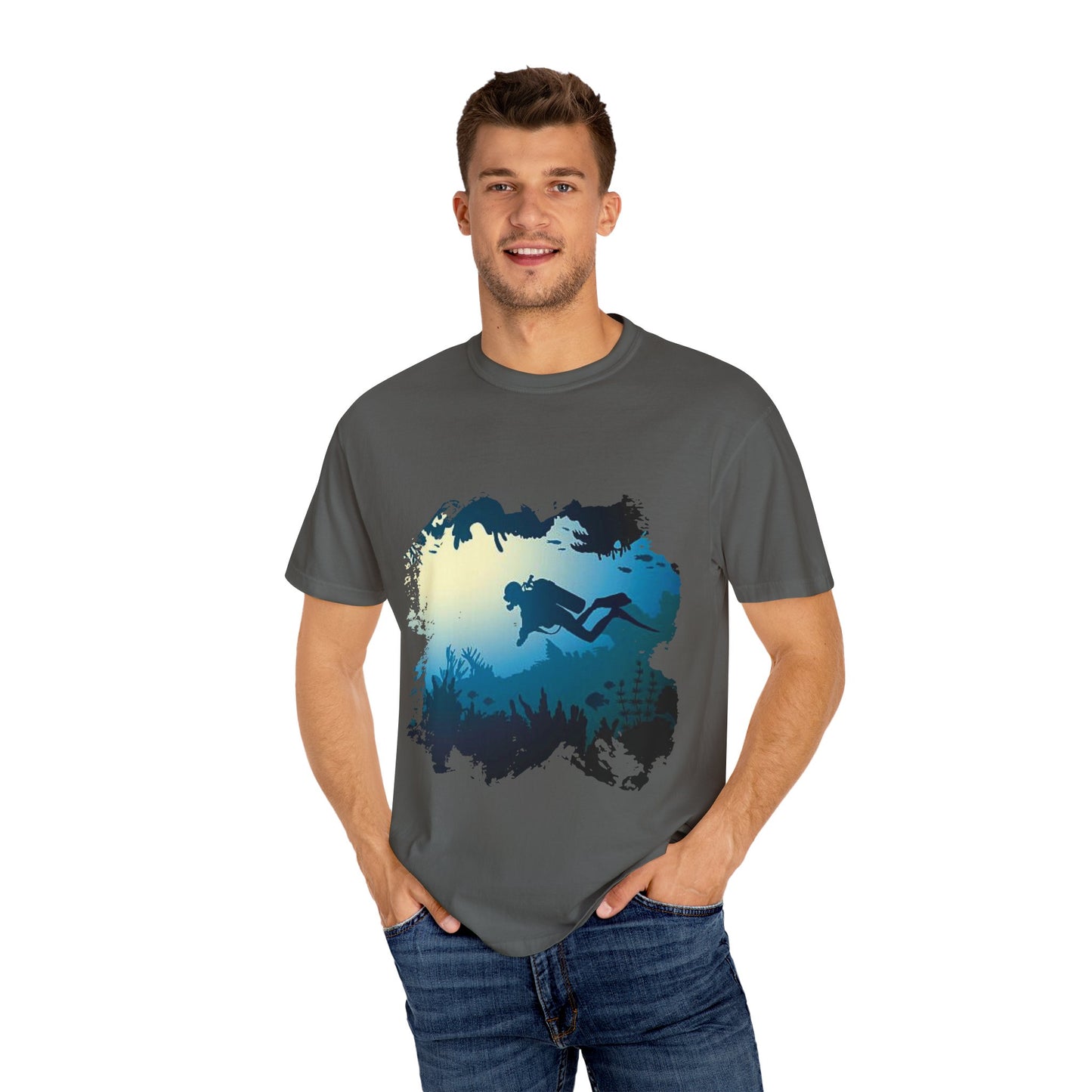 Scuba Diver Scenery Tshirt