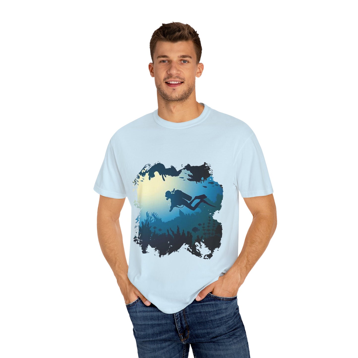Scuba Diver Scenery Tshirt