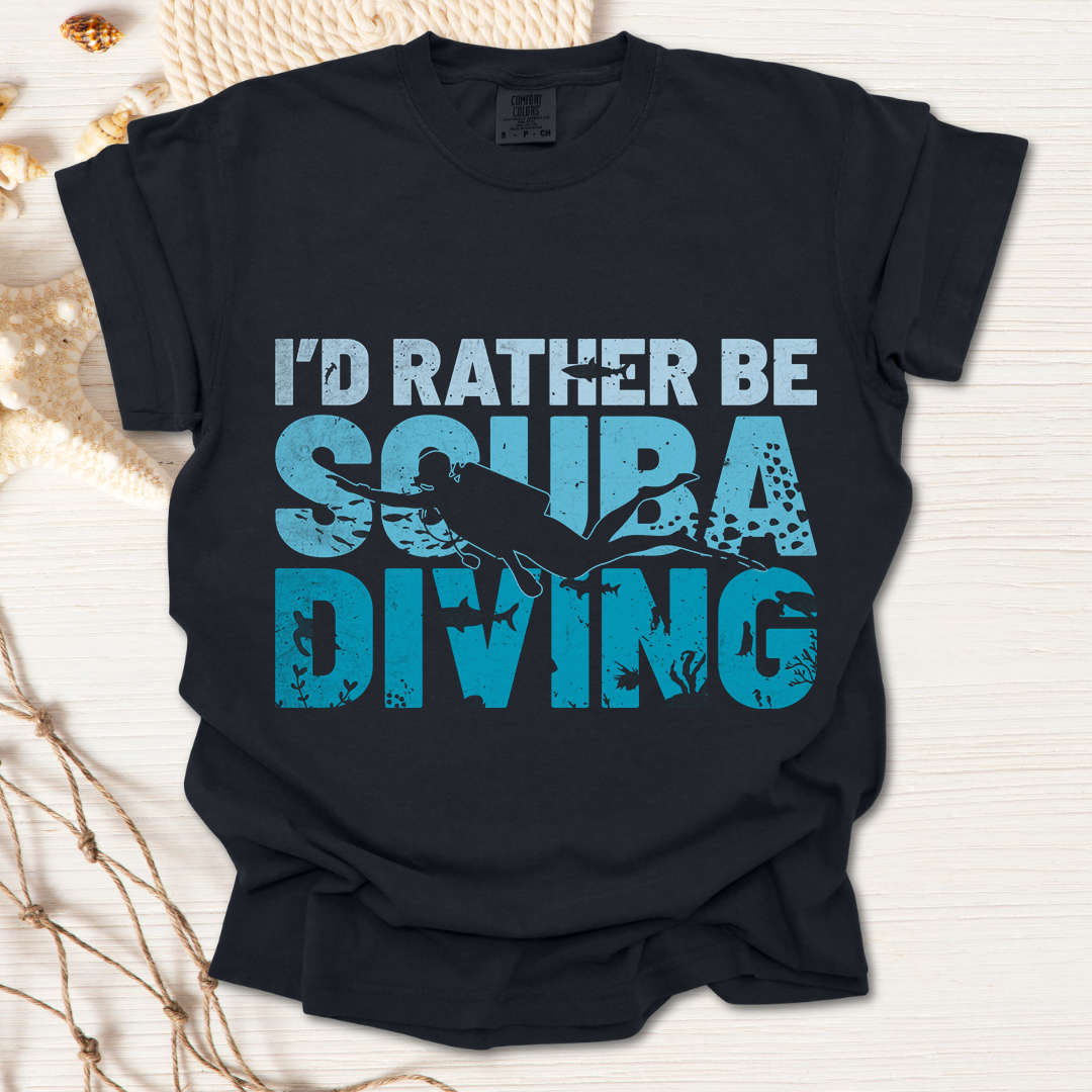 Rather Be Diving Tshirt