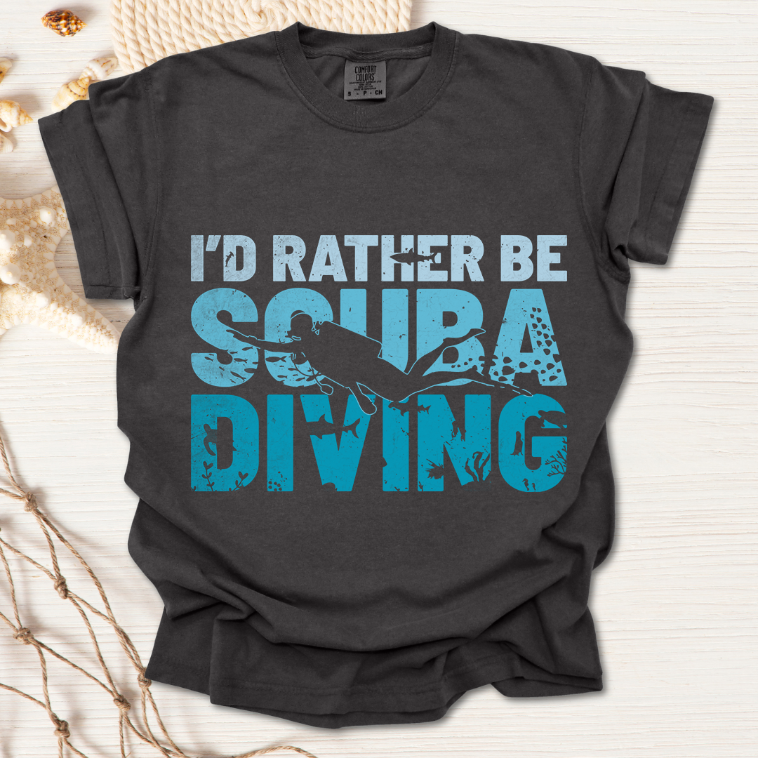 Rather Be Diving Tshirt